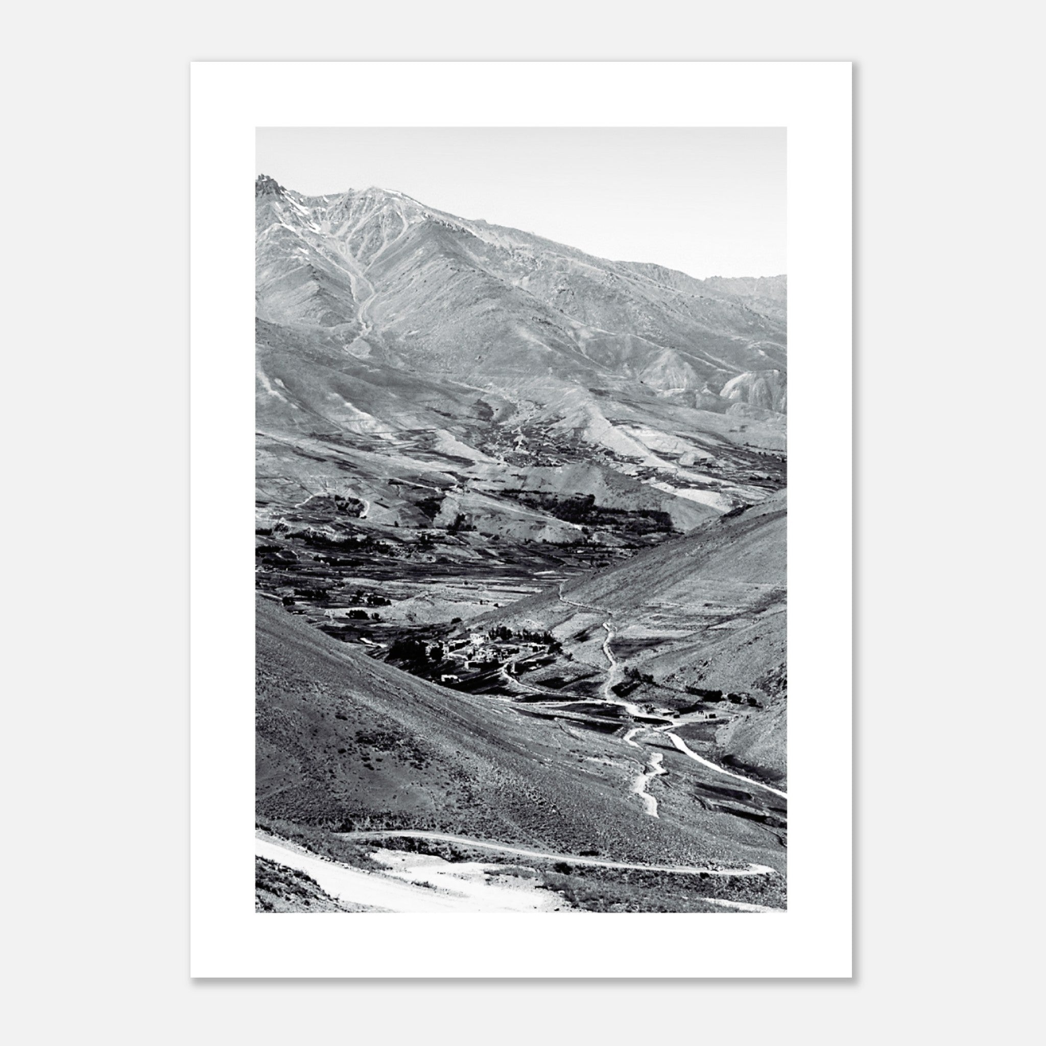 Mountain Scenery in Kabul Poster