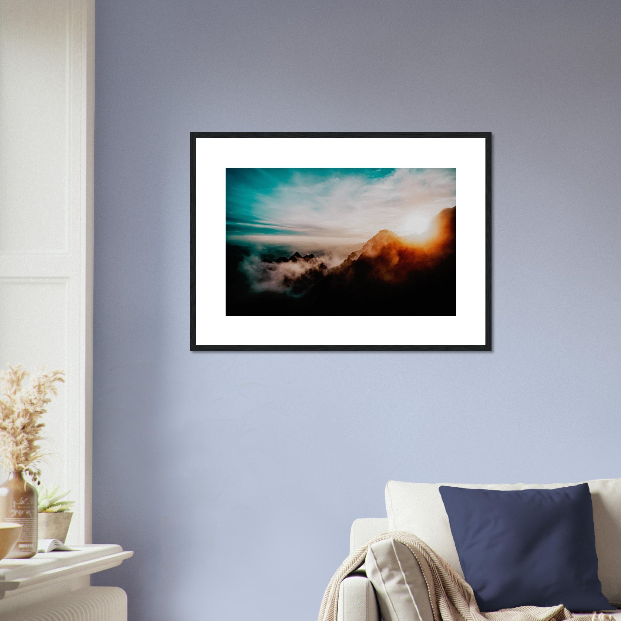 Amazing Sunrise View From Mountains Poster