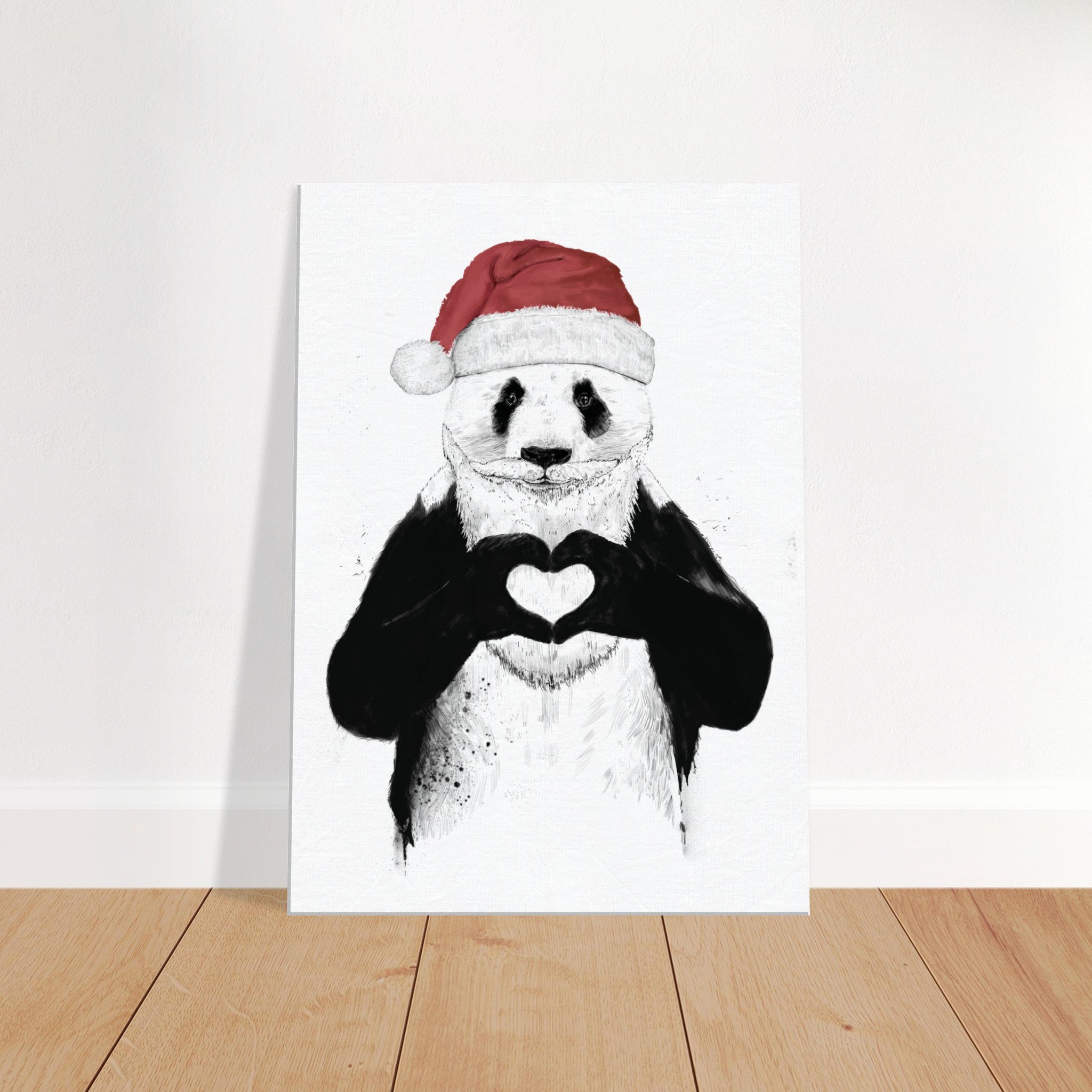 Santa Panda Canvas