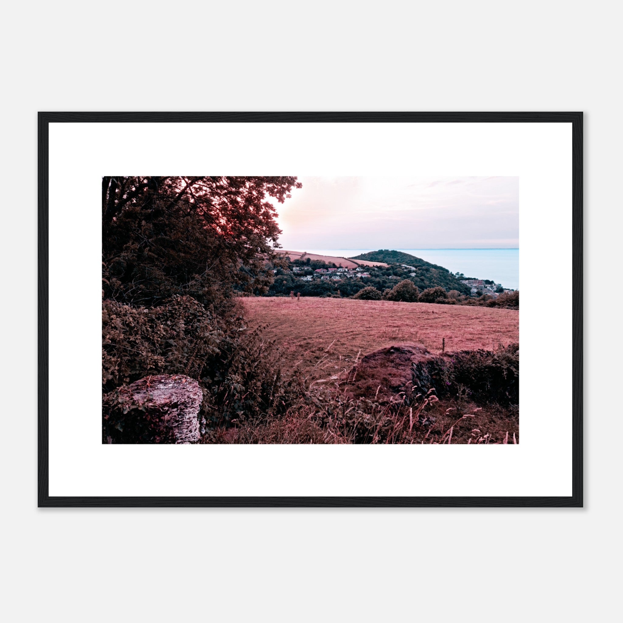 Lynmouth Bay From A Distance Poster