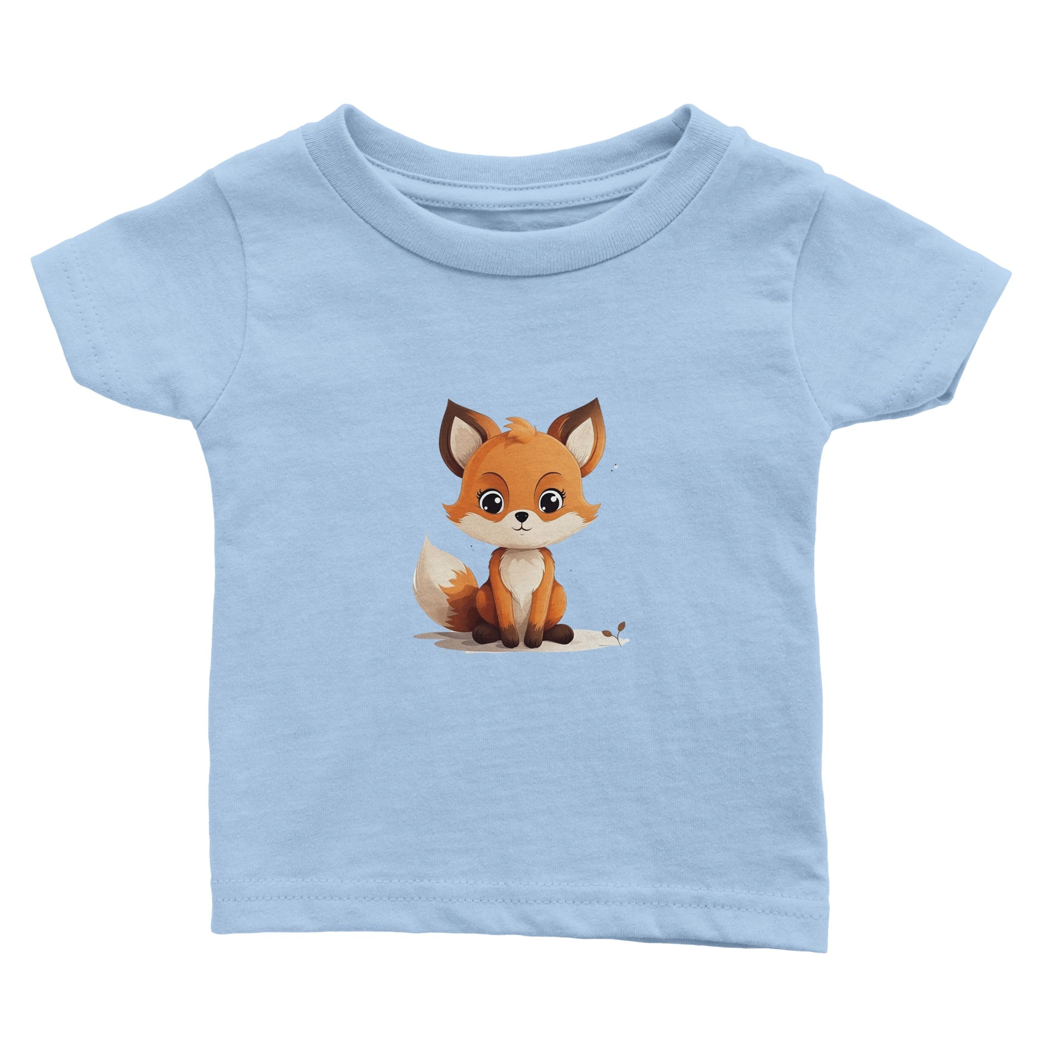 Charming Chipper Fox Baby Crewneck T-shirt - Optimalprint