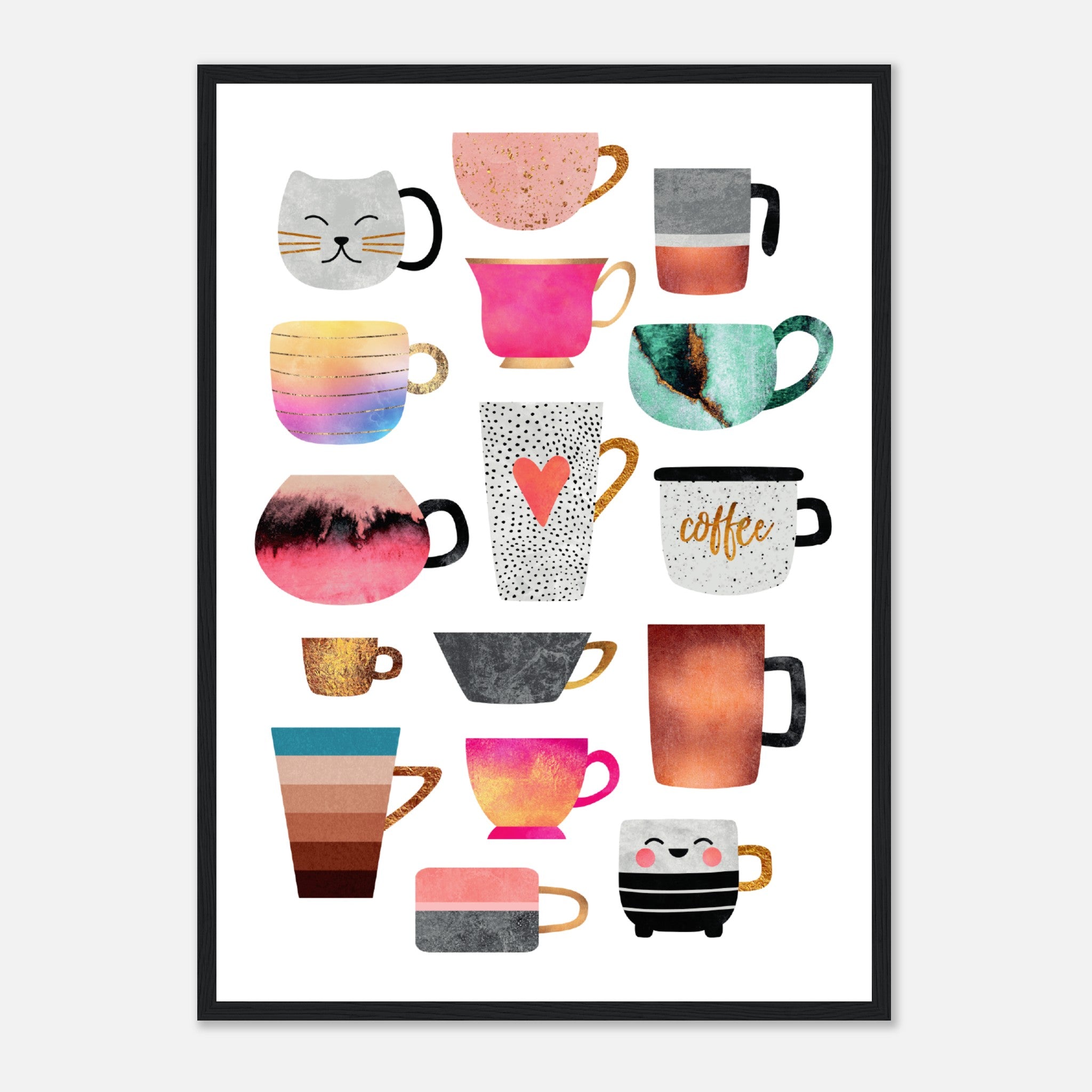 Coffee Cup Collection 1 Poster