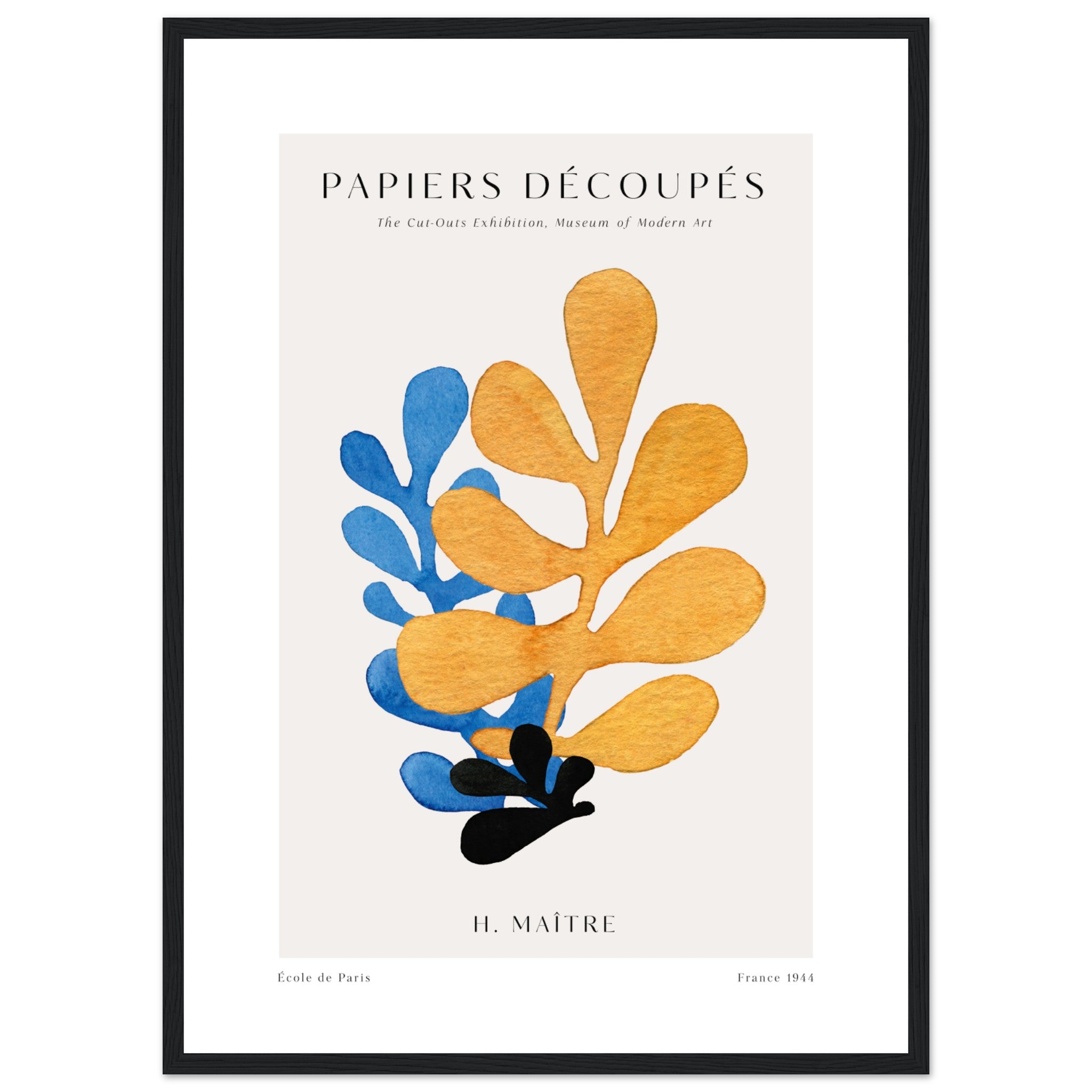 Matisse Papiers Decoupes No. 1 - Colors Poster