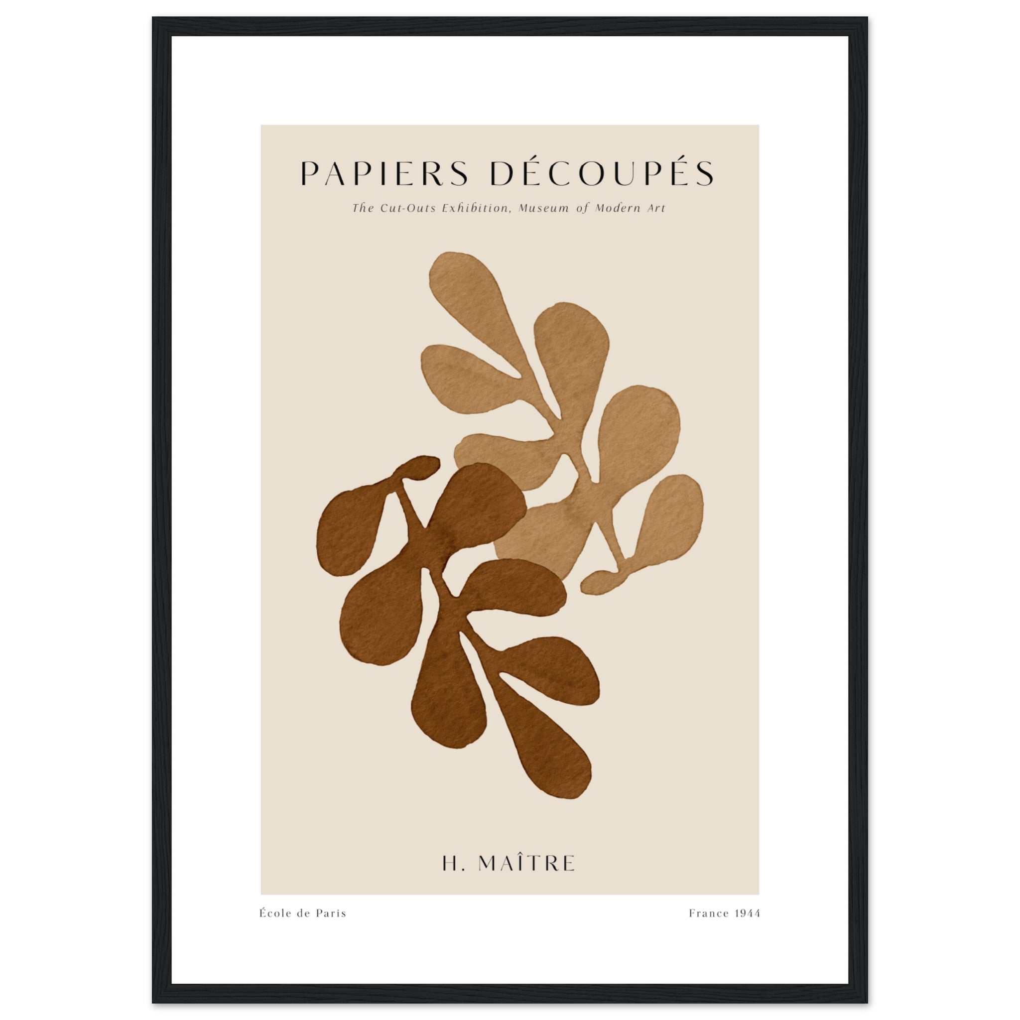 Matisse Papiers Decoupes No. 3 Poster
