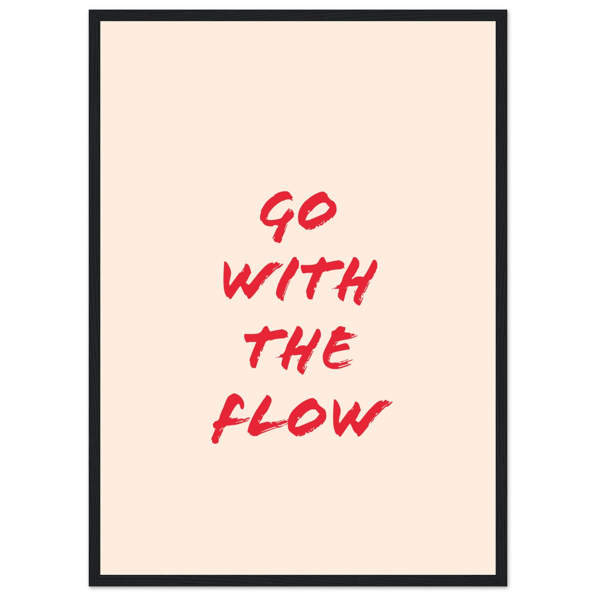 With The Flow Poster