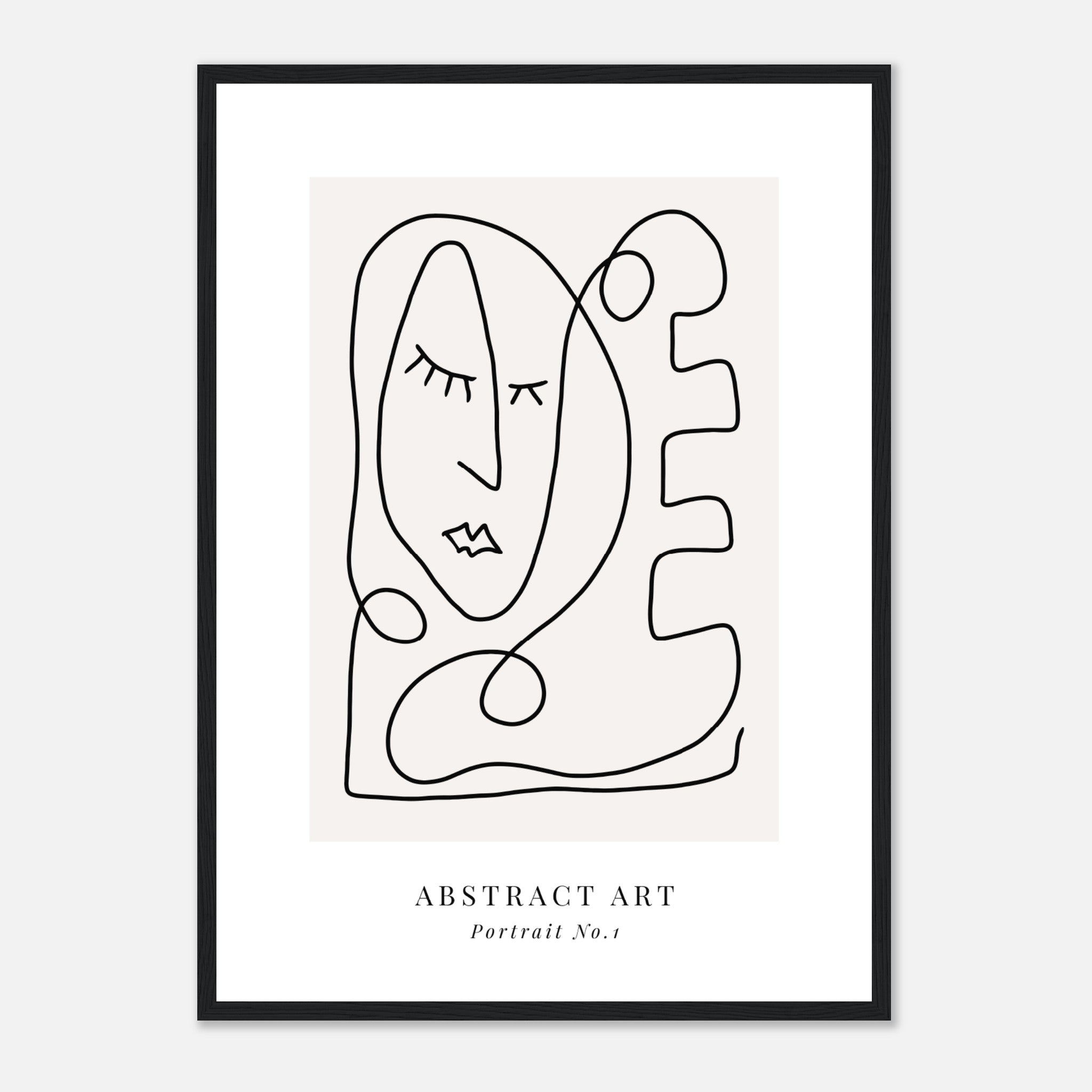 Face In Abstract Poster