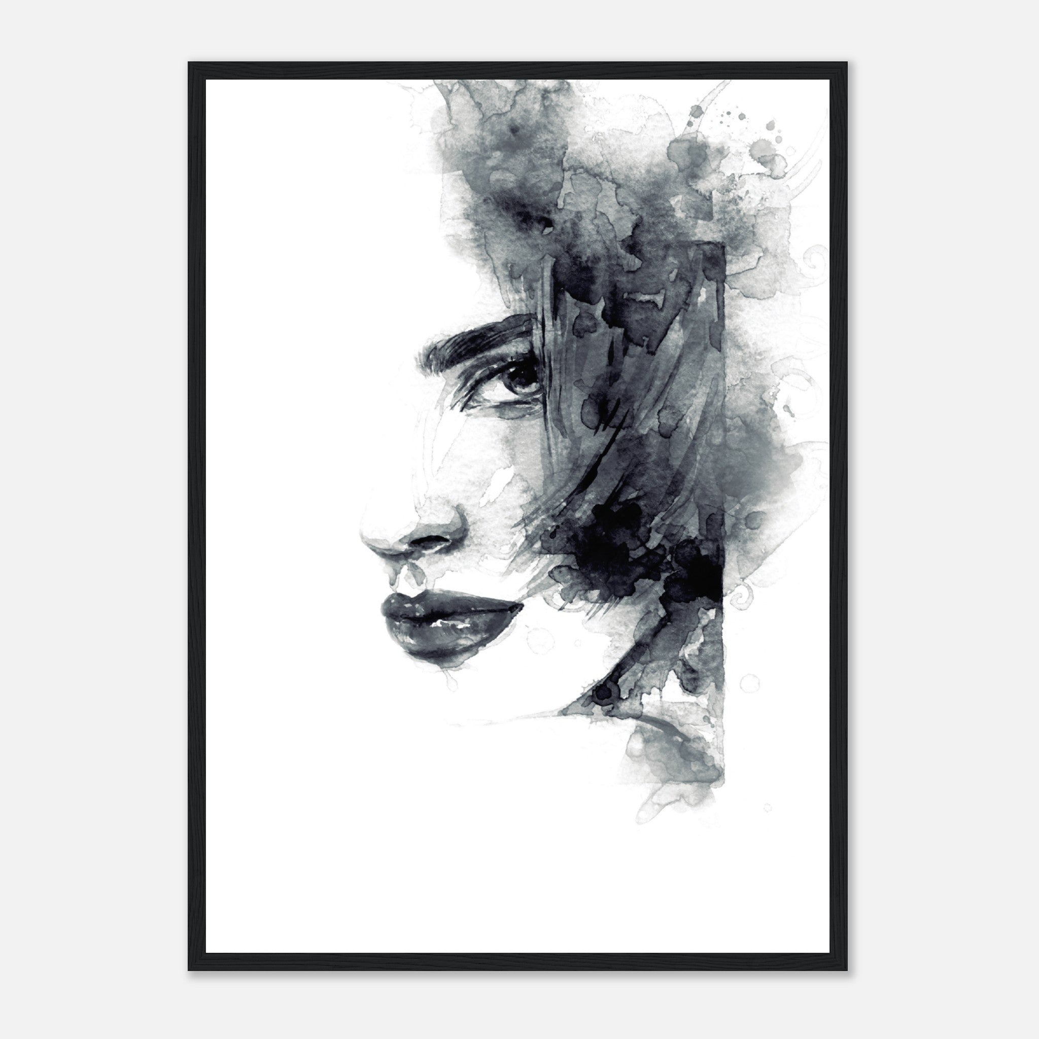 Abstract Woman Face Poster