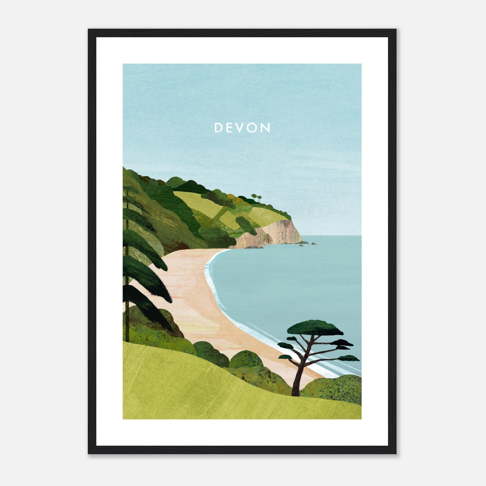 Devon, Blackpool Sands Poster