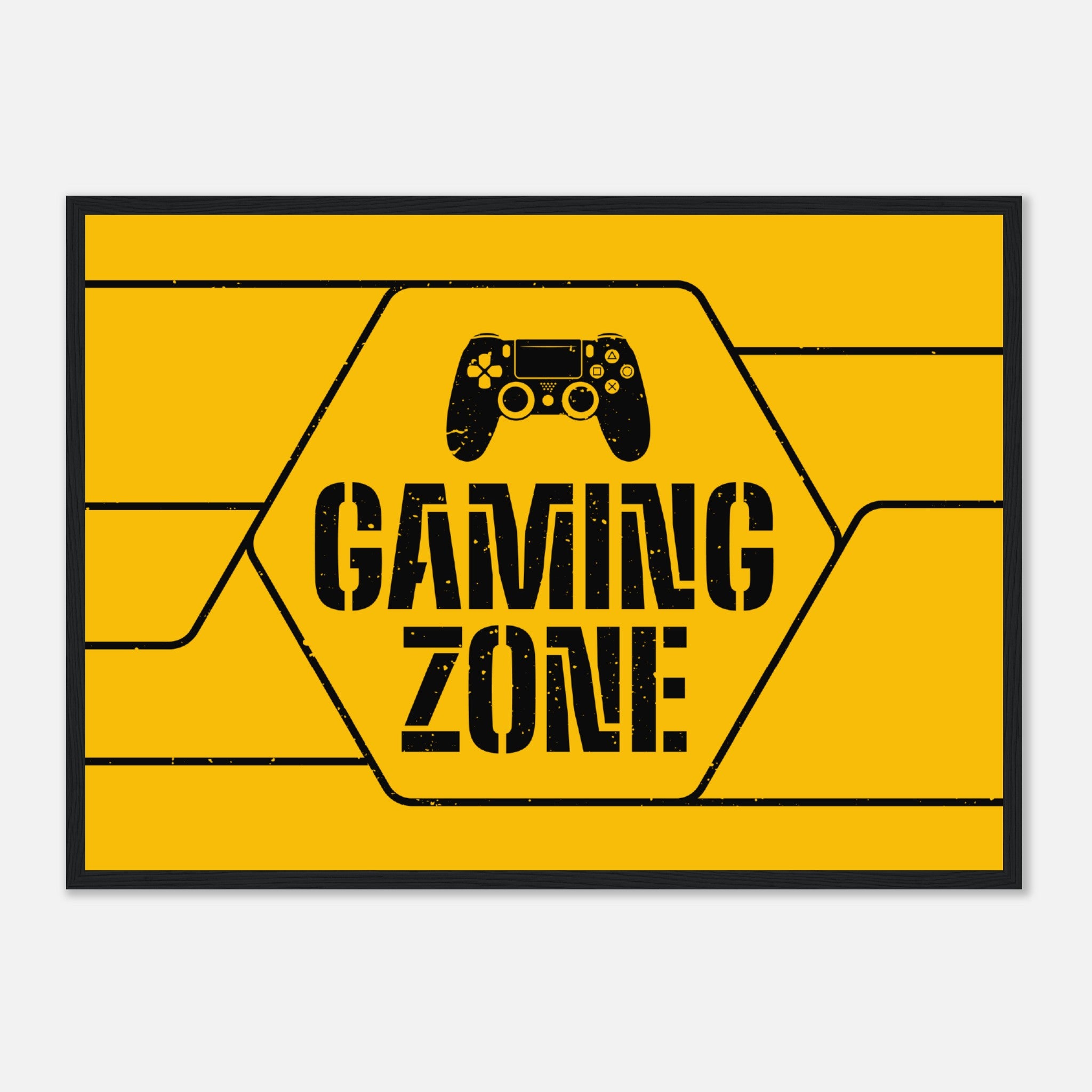 Gaming Zone Yellow Poster