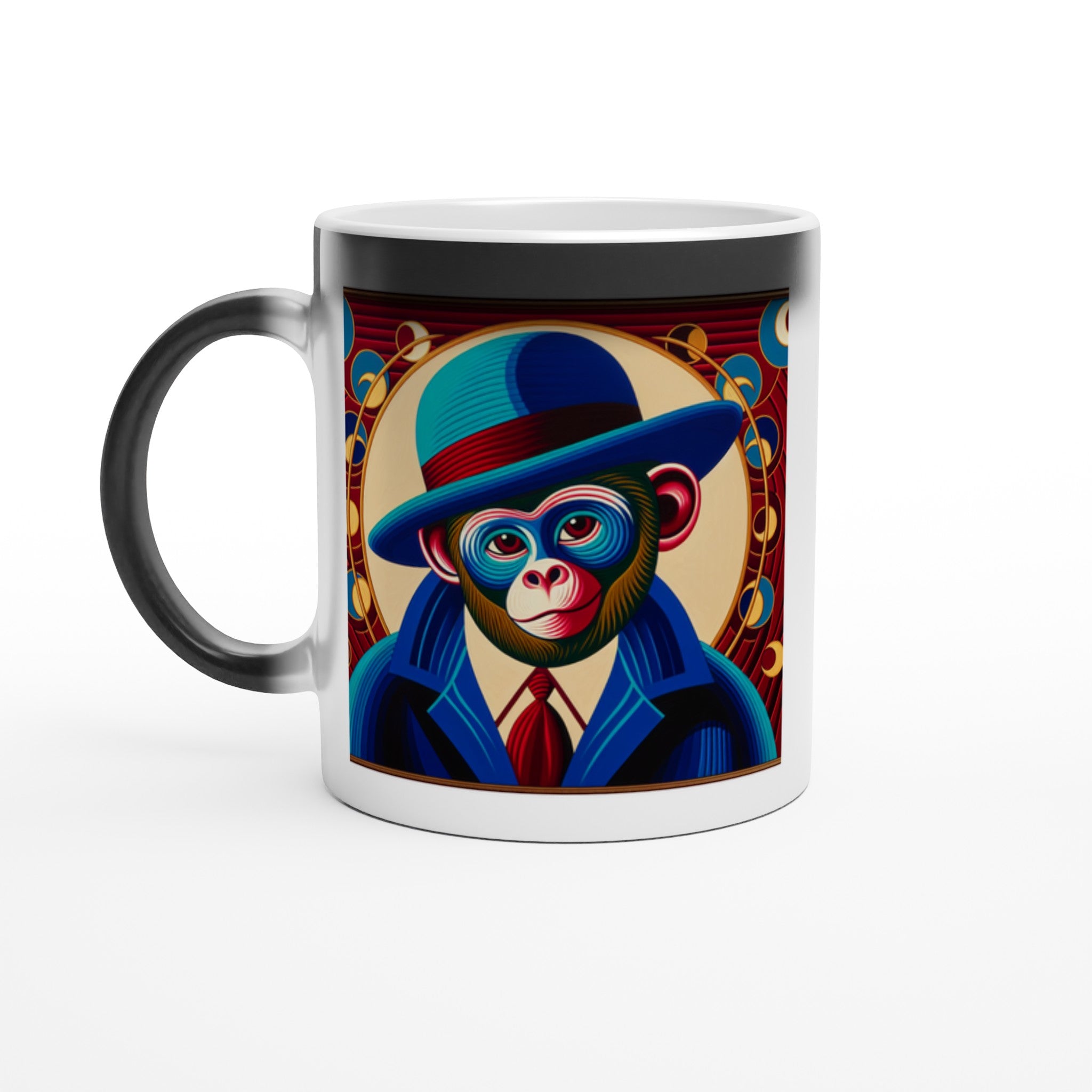 Dapper Ape in Blue Magic Mug - Optimalprint
