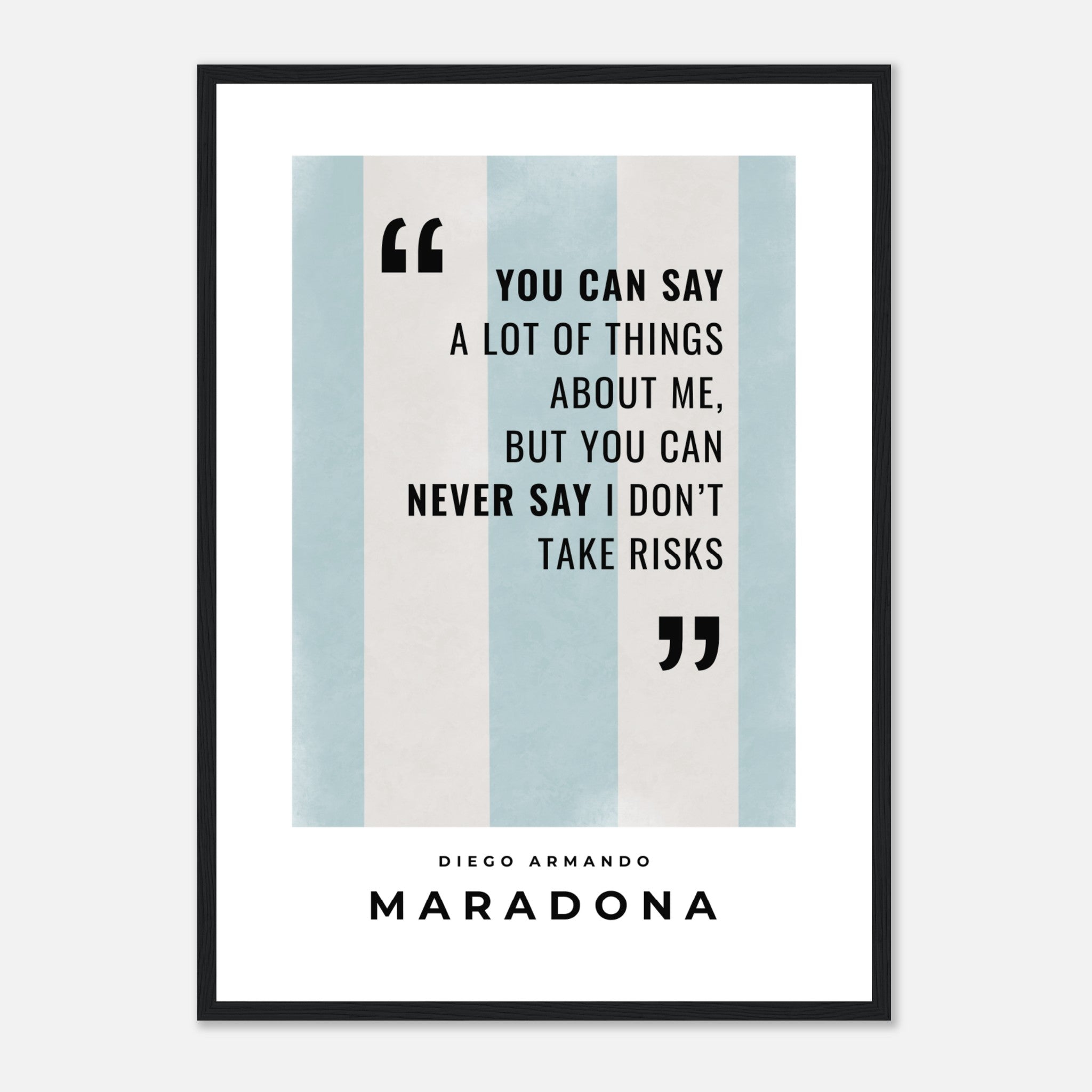 Maradona Quote Poster