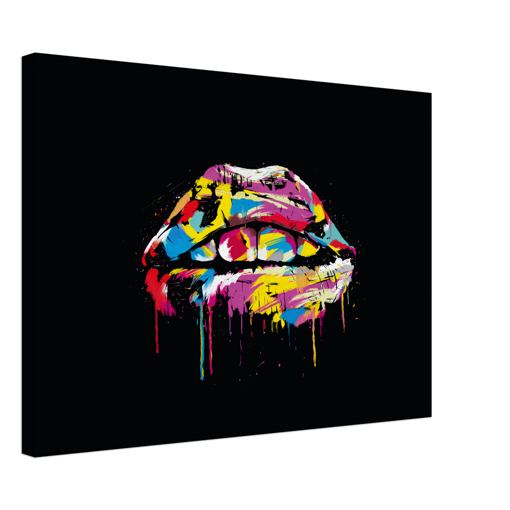 Colorful Lips Canvas