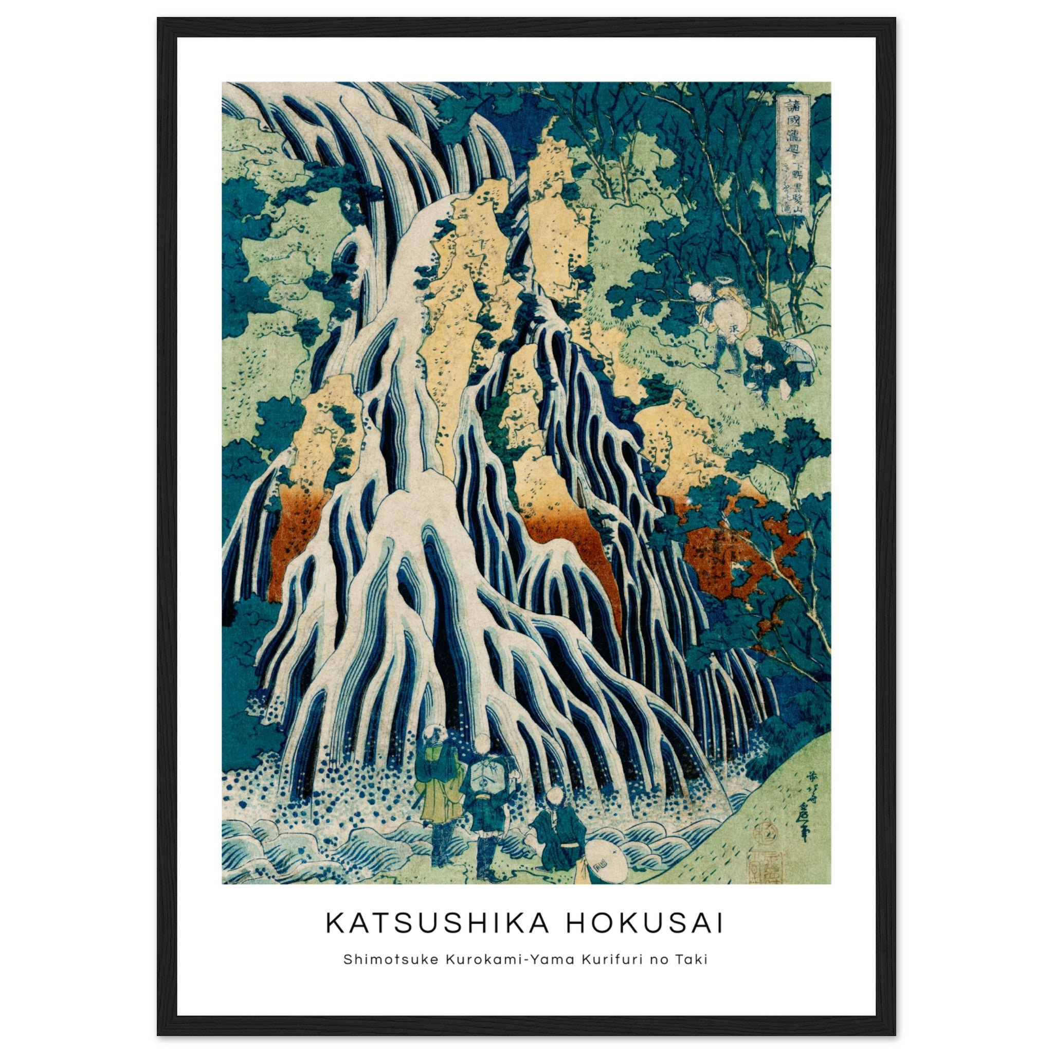 Hokusai - Kirifuri Waterfall At Kurokami Mountain Poster Poster