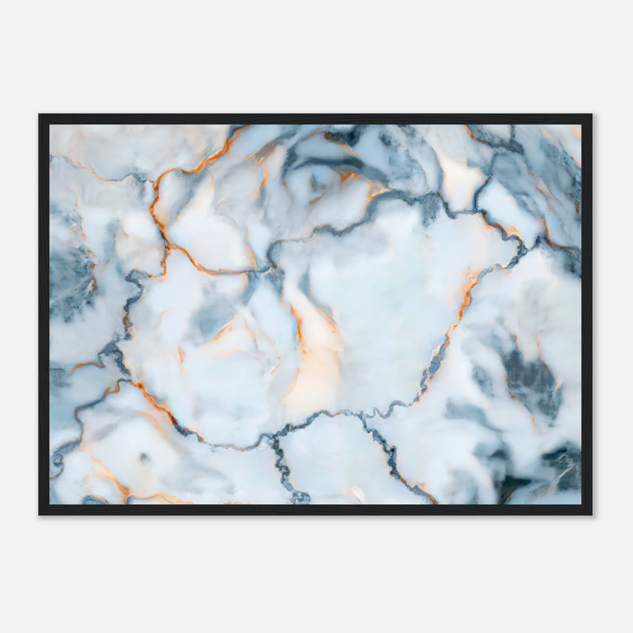 Hungary Marble Map Poster