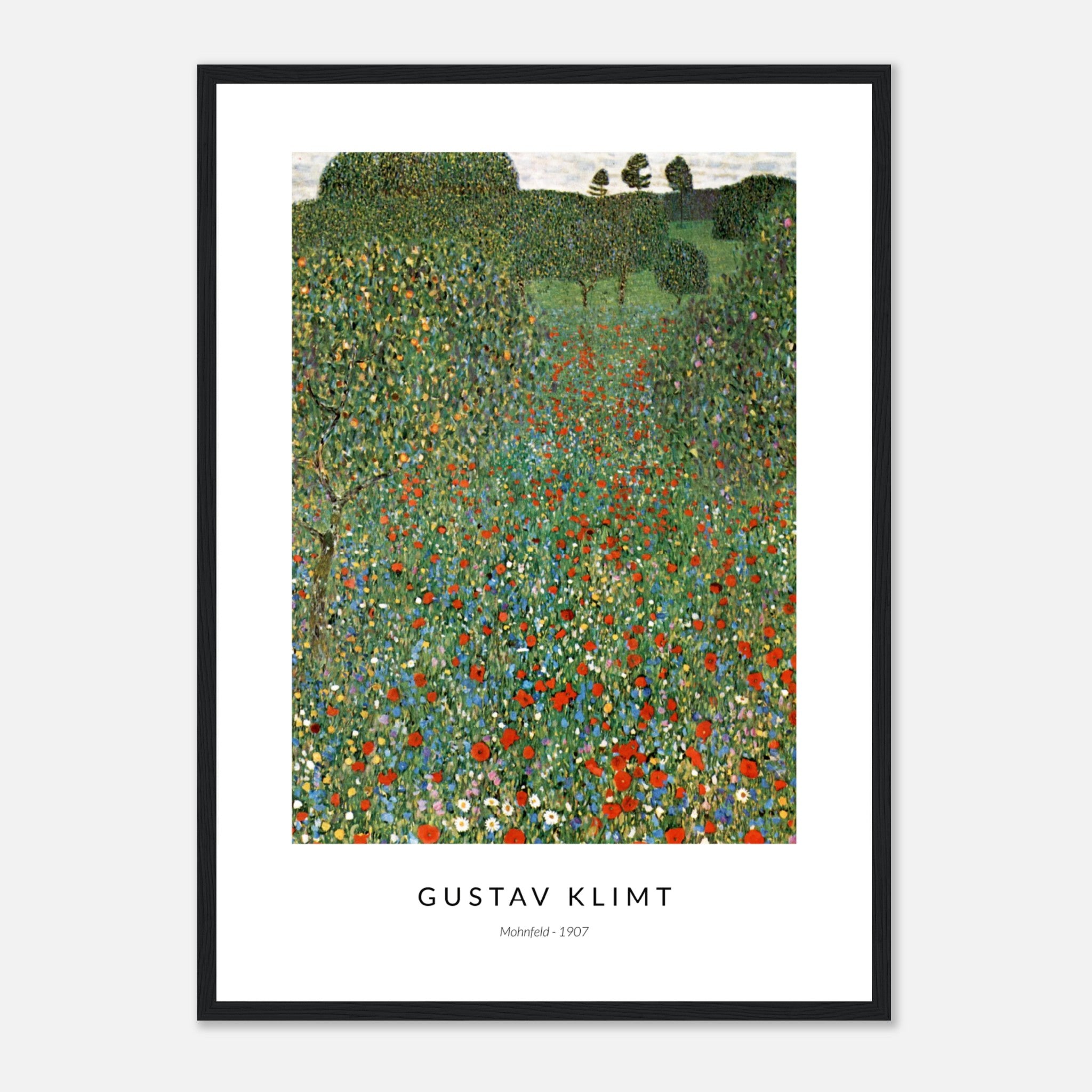 Mohnfeld by Gustav Klimt Poster