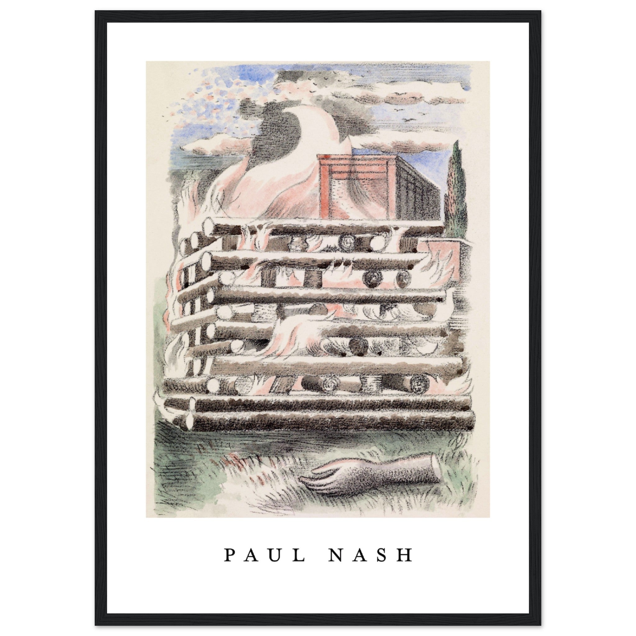 Paul Nash Bonfire Poster