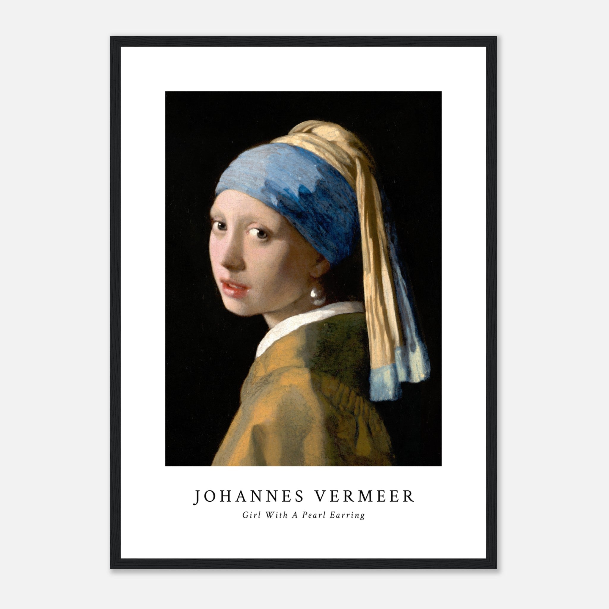 Girl with a Pearl Earring (1665) Poster