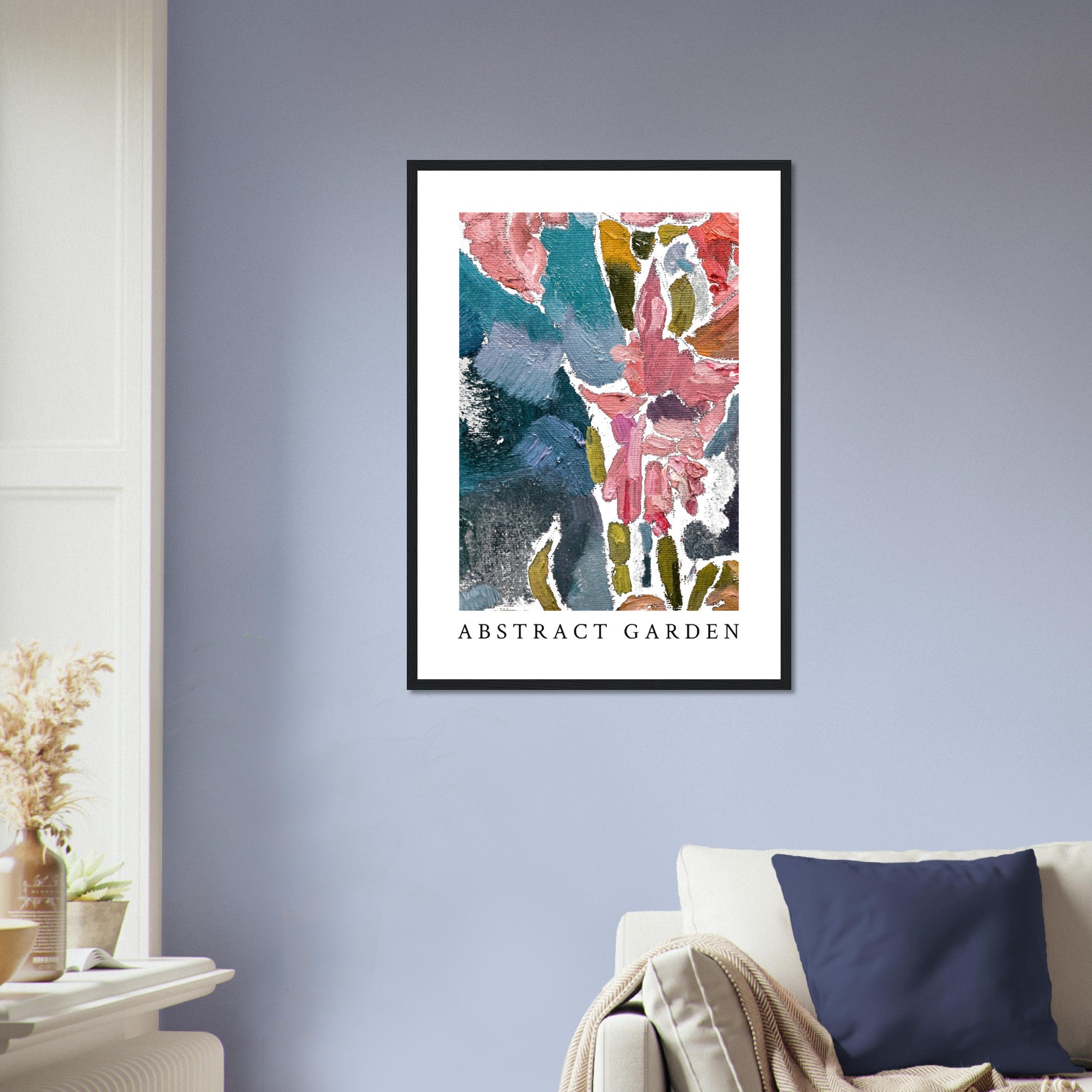 Abstract Painting Of A Garden Poster