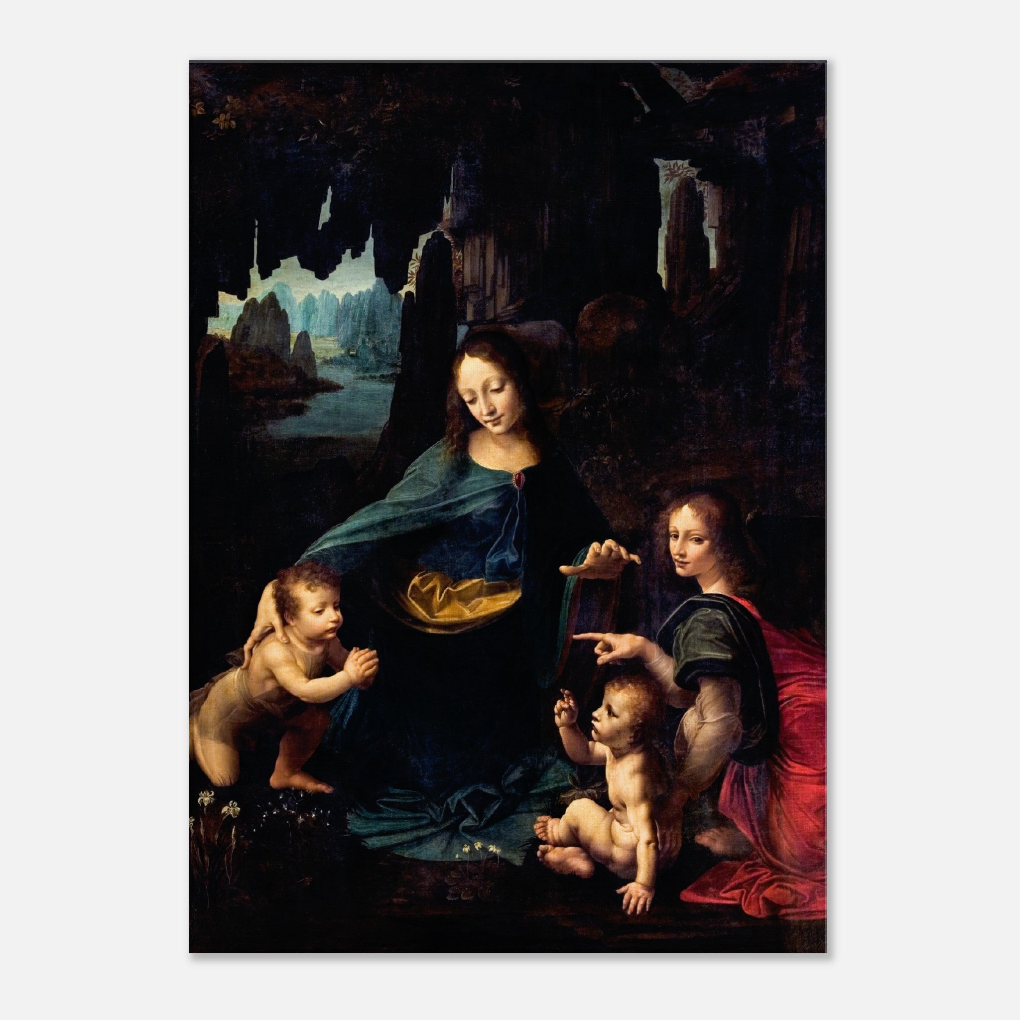 The Virgin of the Rocks (1601-1700) Canvas