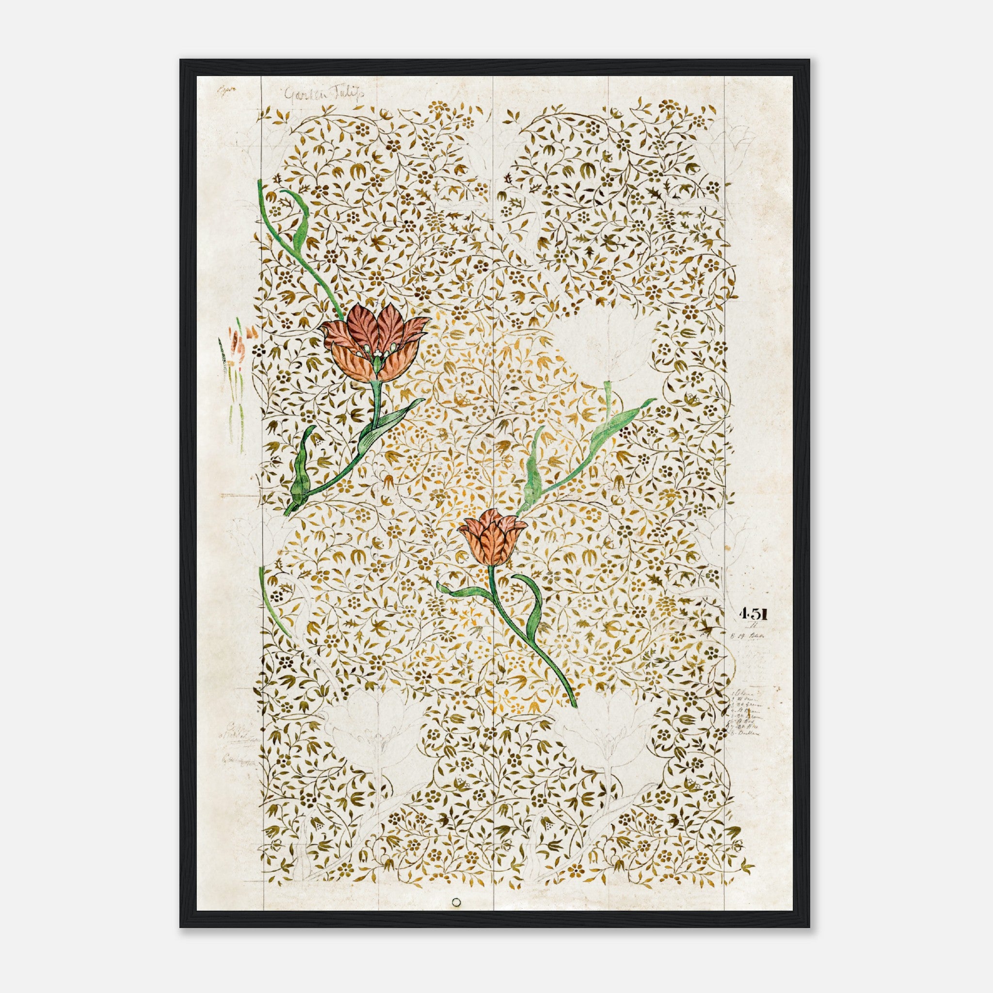 William Morris Garden Tulip (1885) Poster