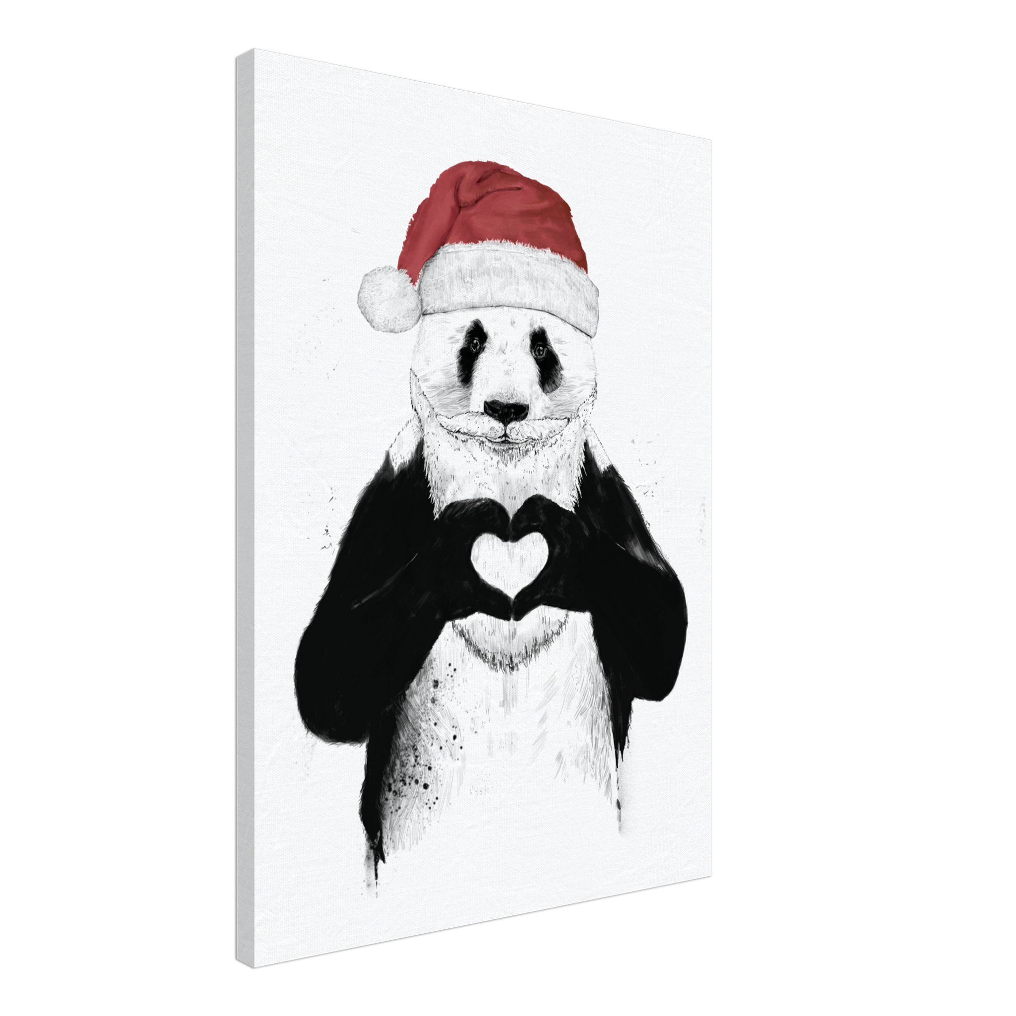 Santa Panda Canvas