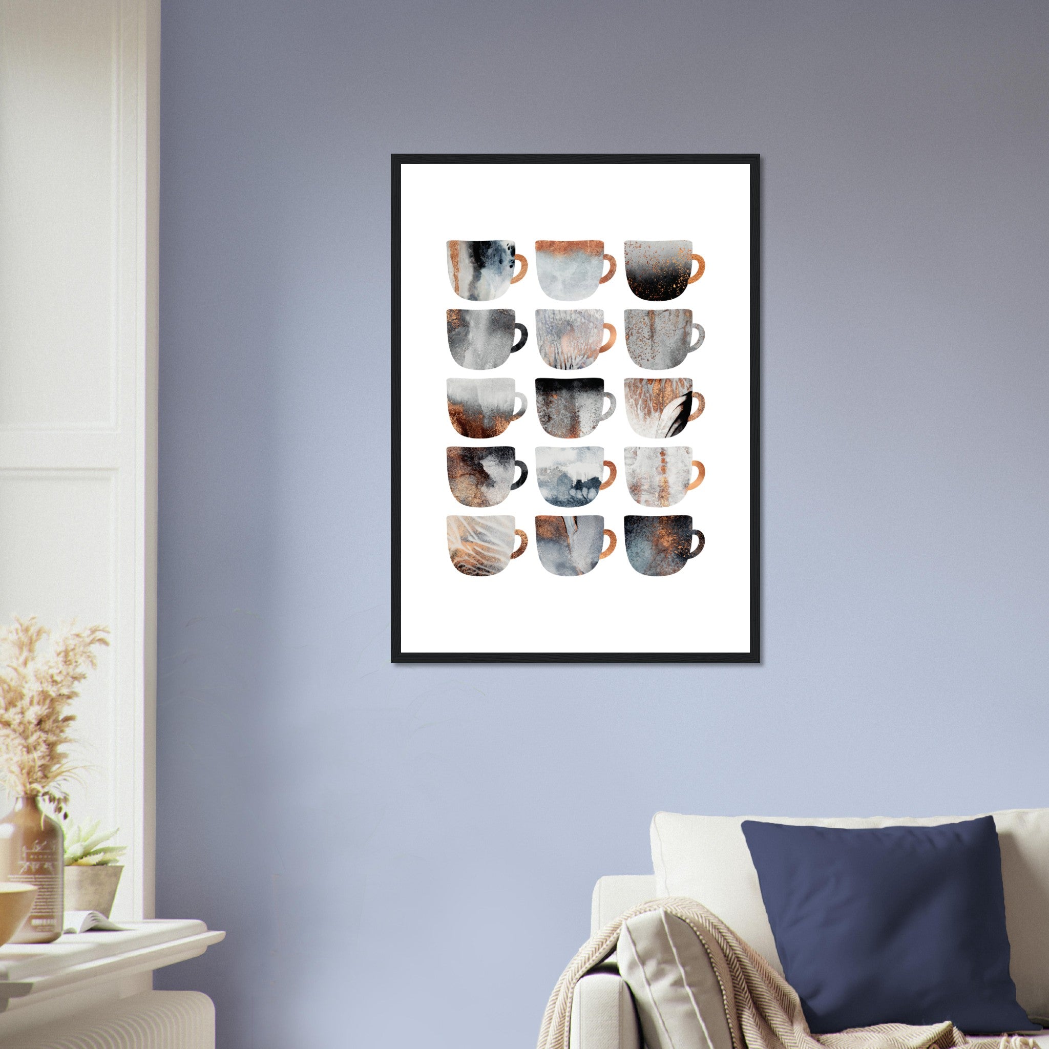 Dreamy Coffee Cups Poster