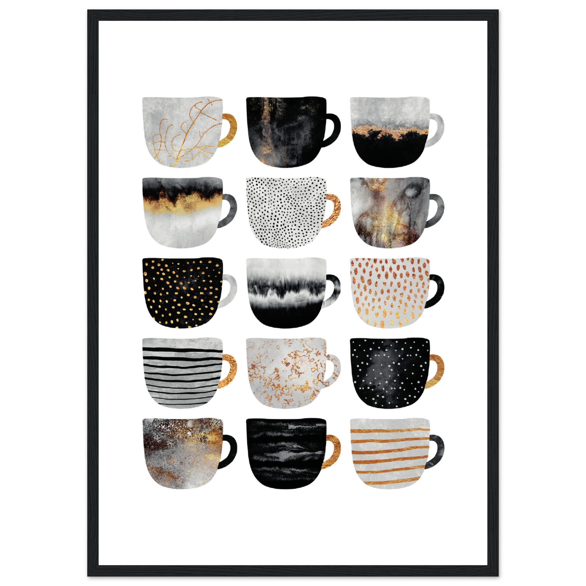 Pretty Coffee Cups 2 Poster