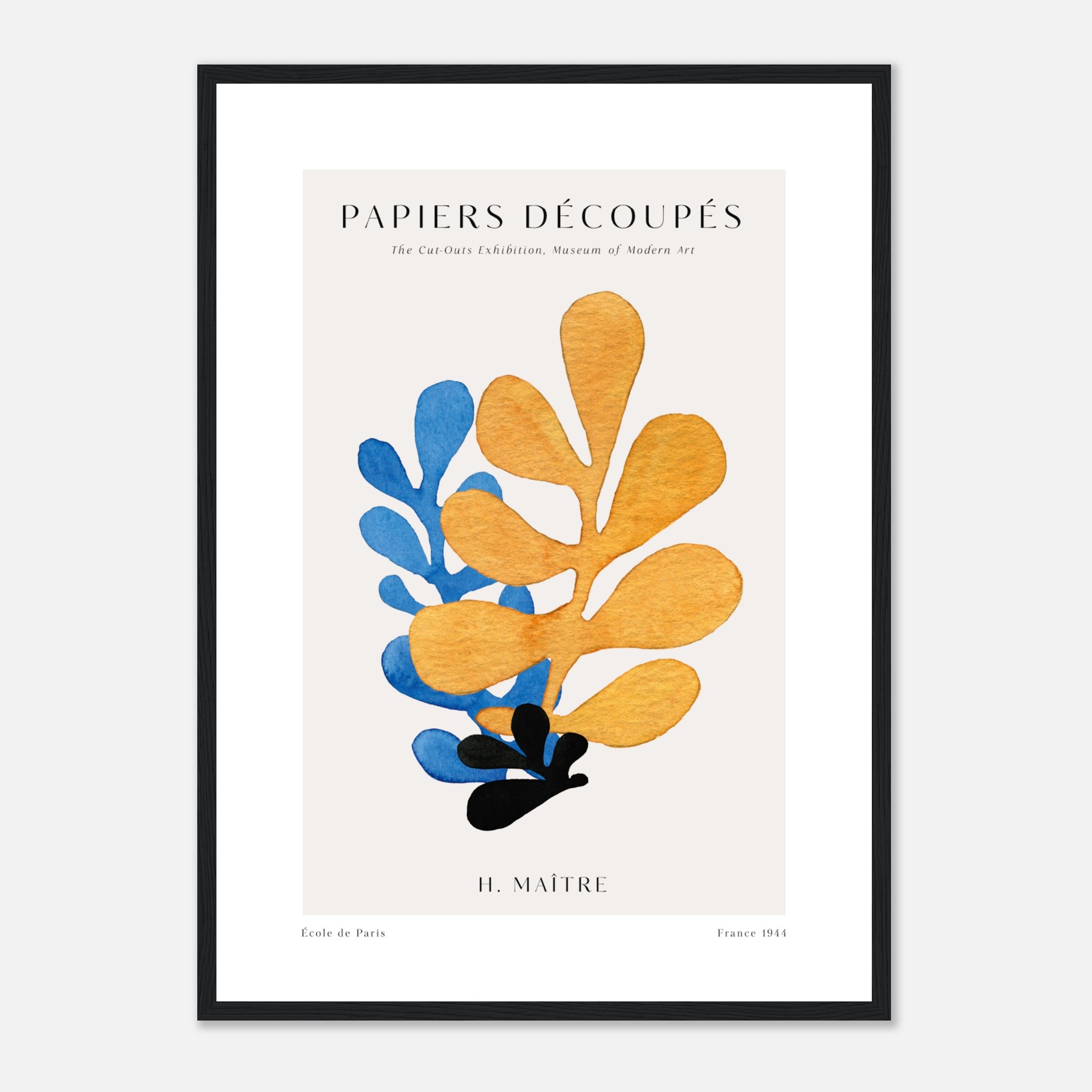 Matisse Papiers Decoupes No. 1 - Colors Poster