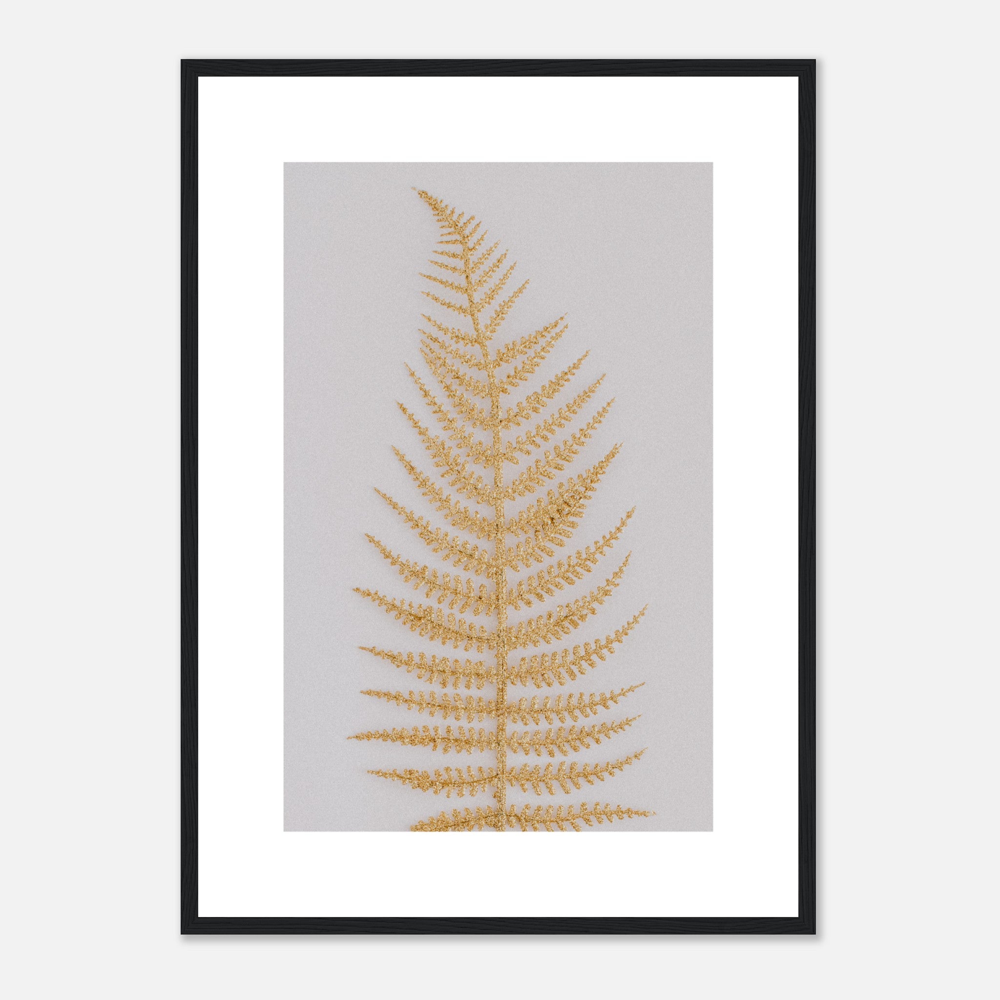 Fern In Gold Poster