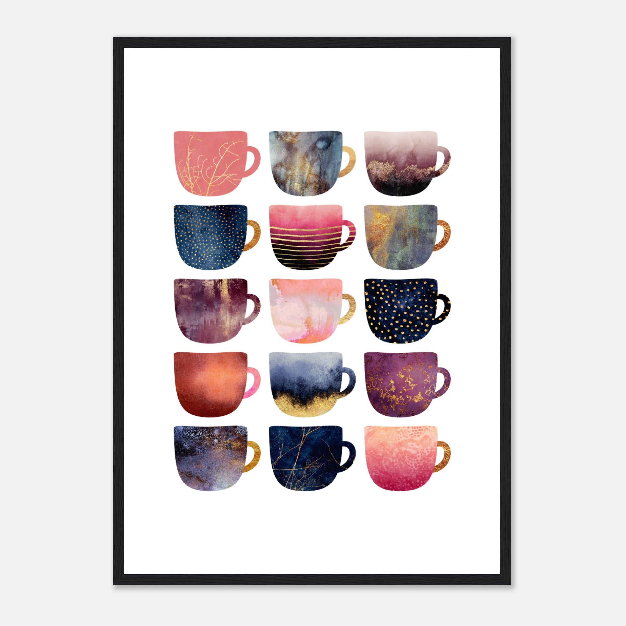 Pretty Coffee Cups 1 Poster