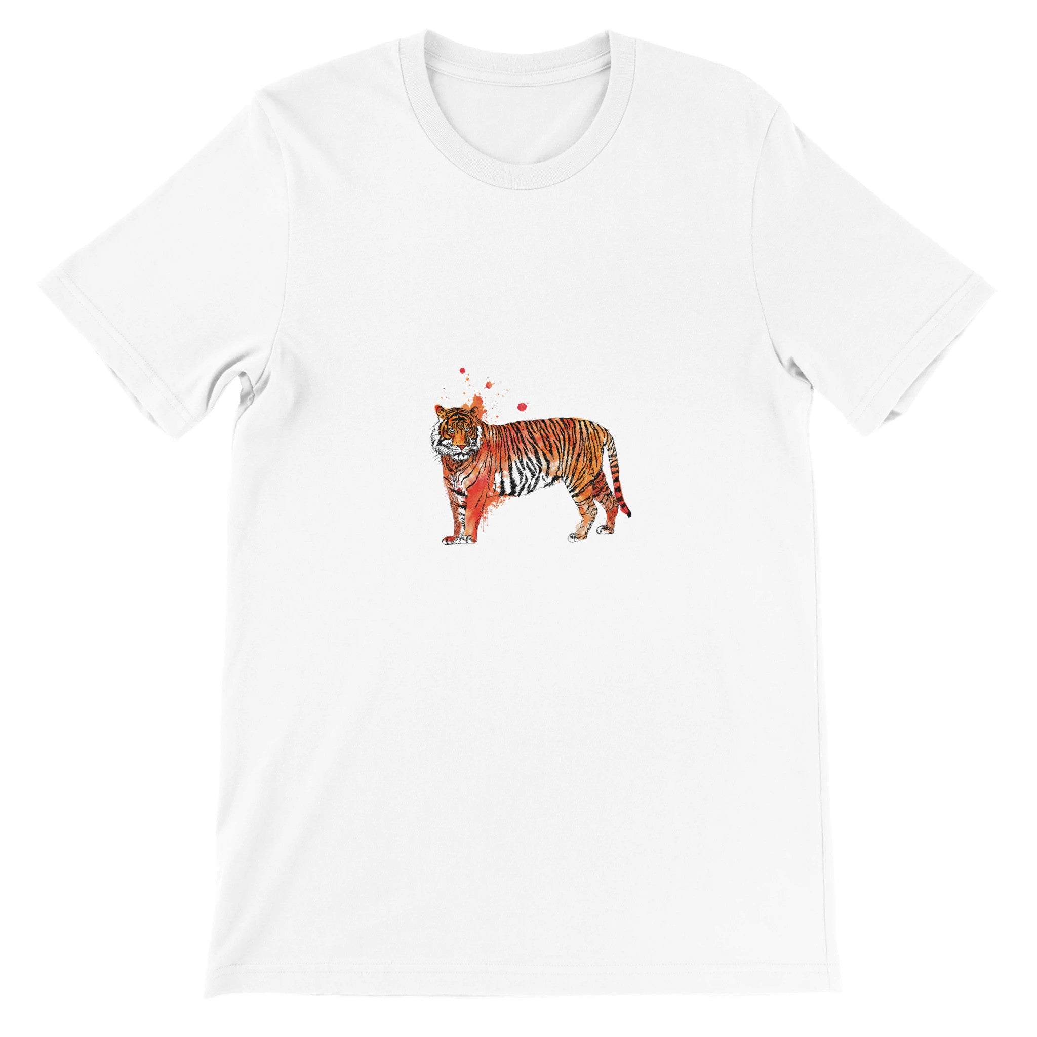Tiger Illustration Crewneck T-shirt - Optimalprint