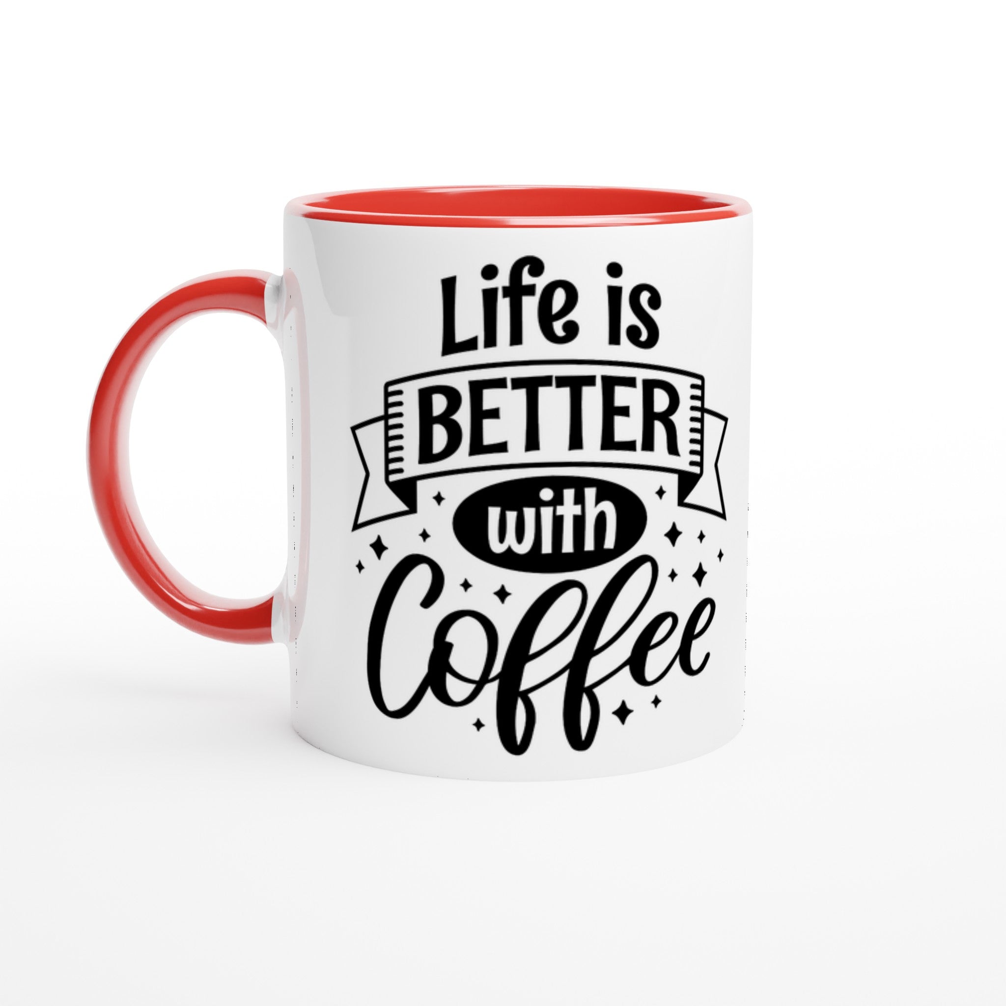 Caffeine Bliss Banner Mug - Optimalprint
