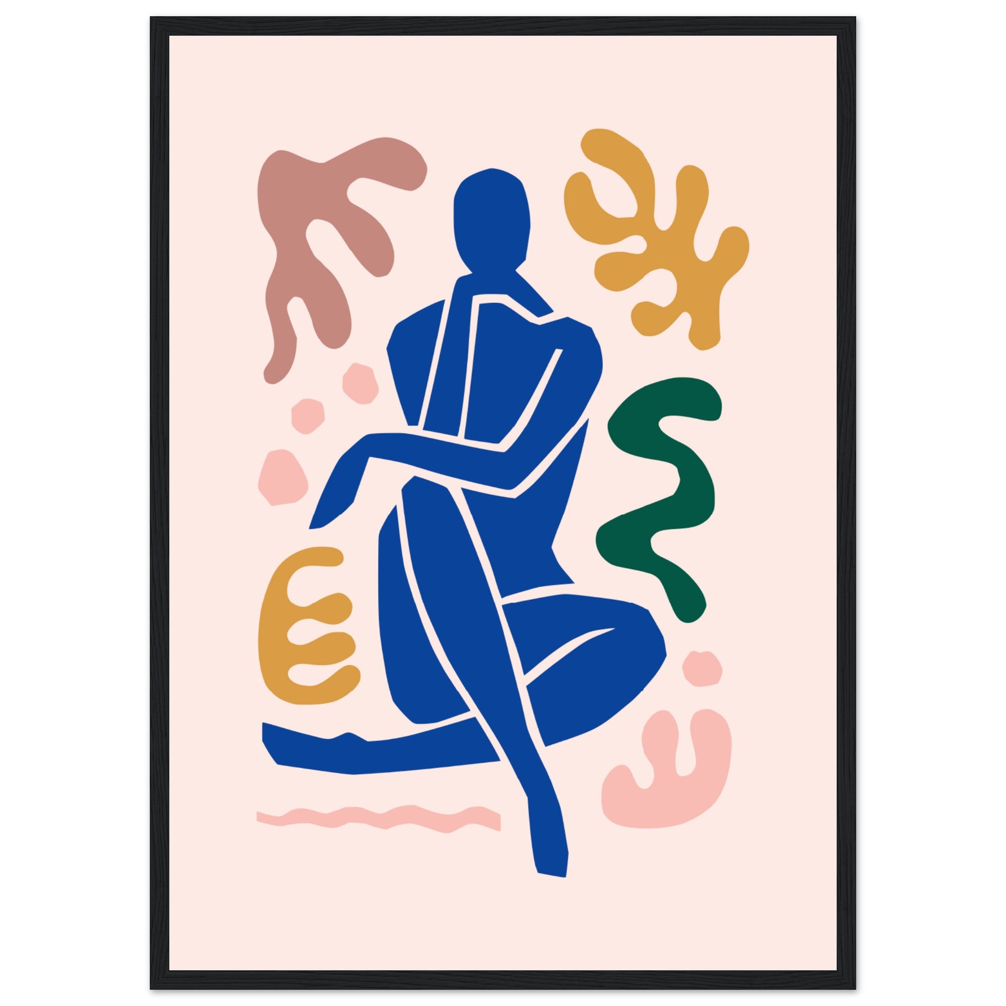 Matisse-inspired Abstract Female Figure Poster