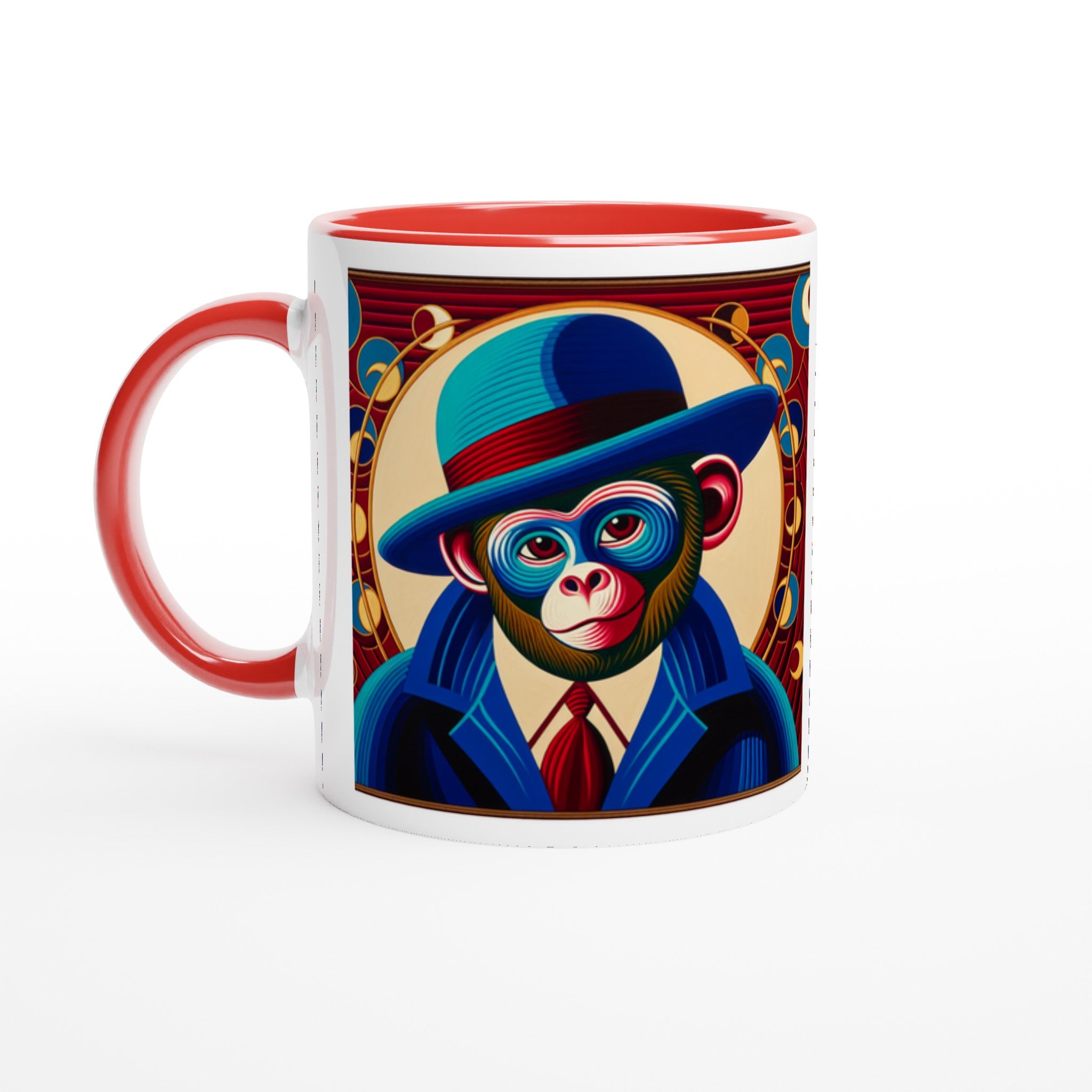 Dapper Ape in Blue Mug - Optimalprint