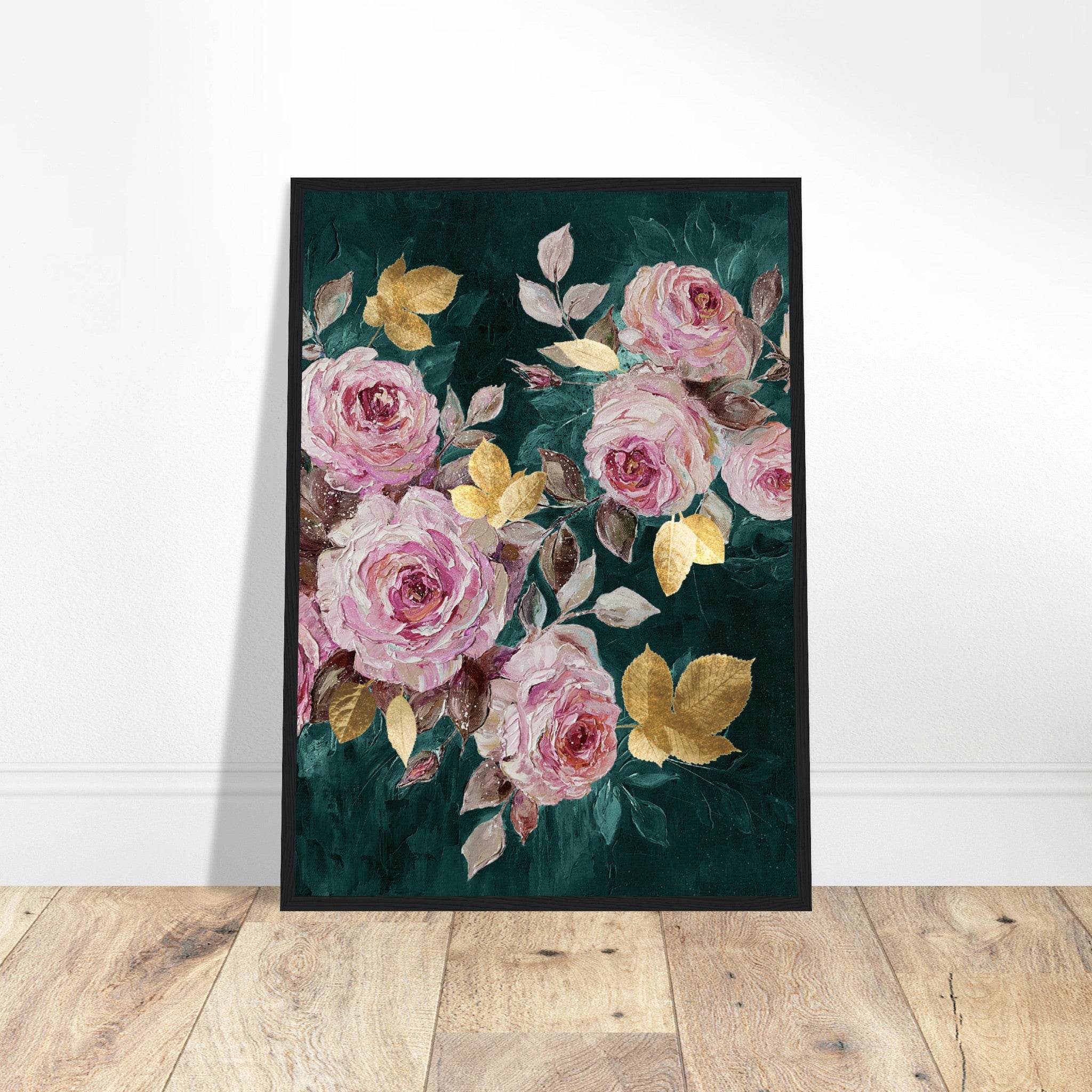 Florals In Oil Poster