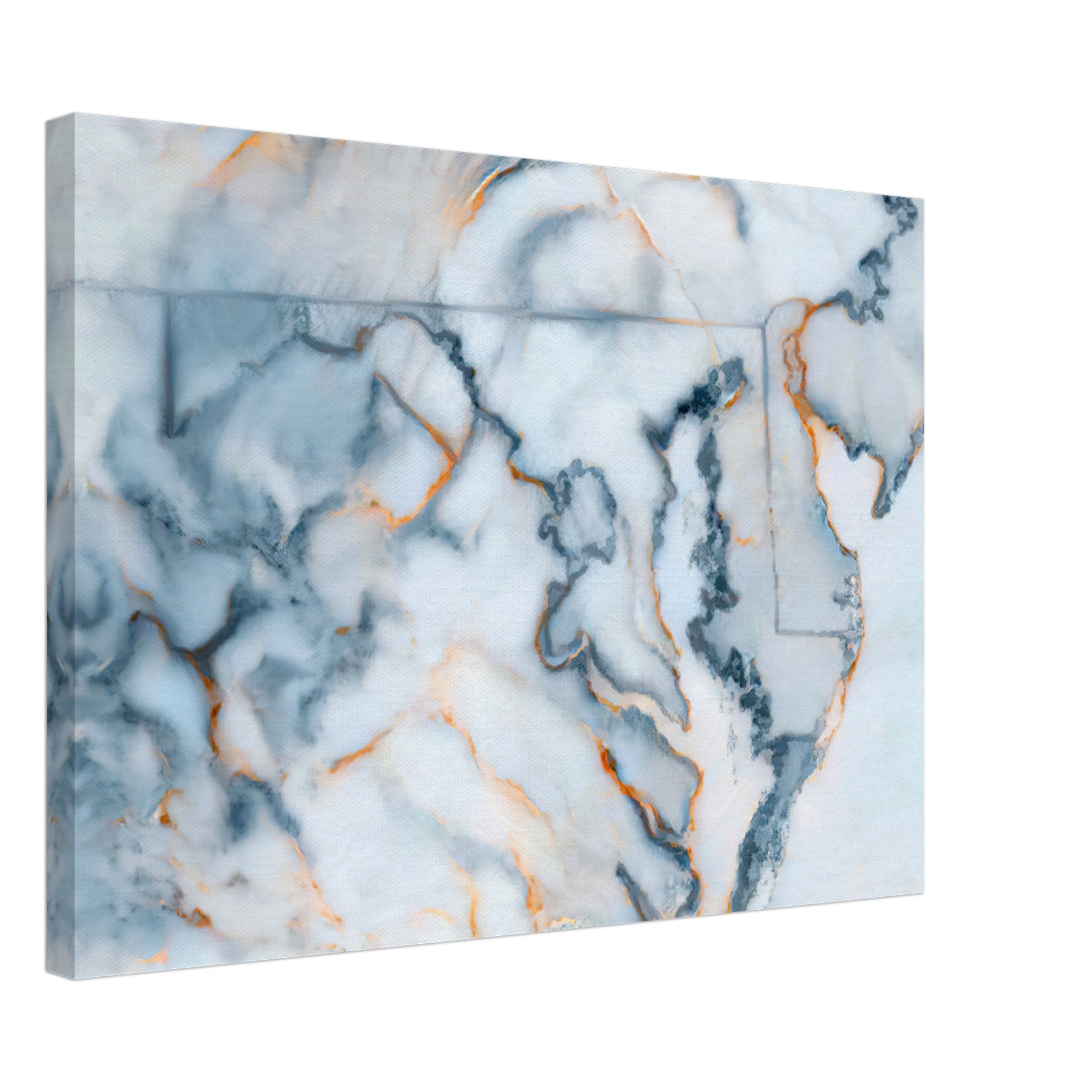Maryland Marble Map Canvas