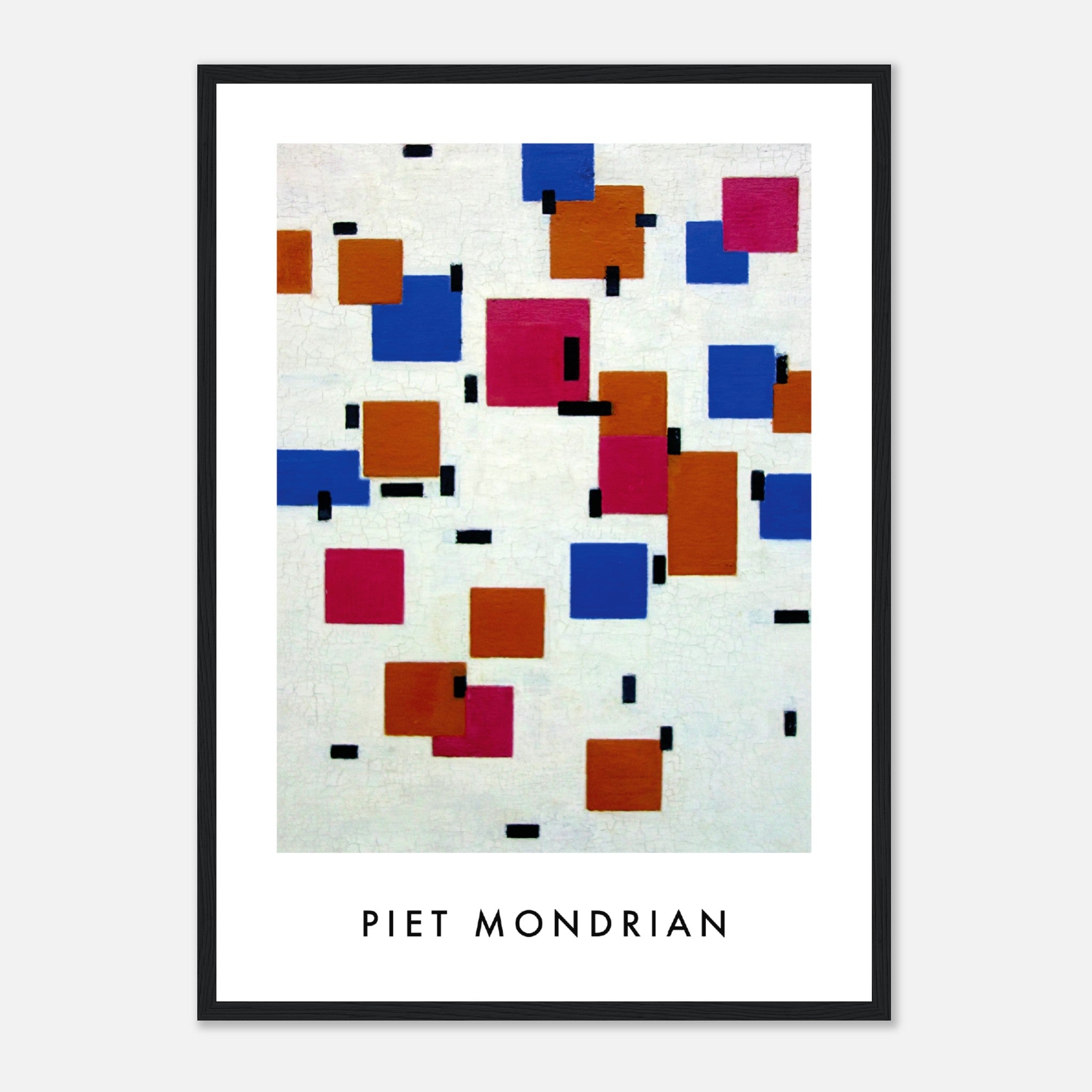 Mondrian Squares Poster