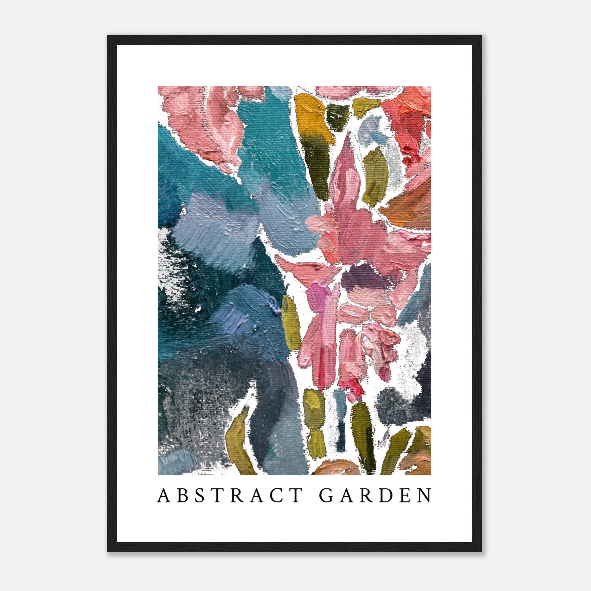 Abstract Painting Of A Garden Poster