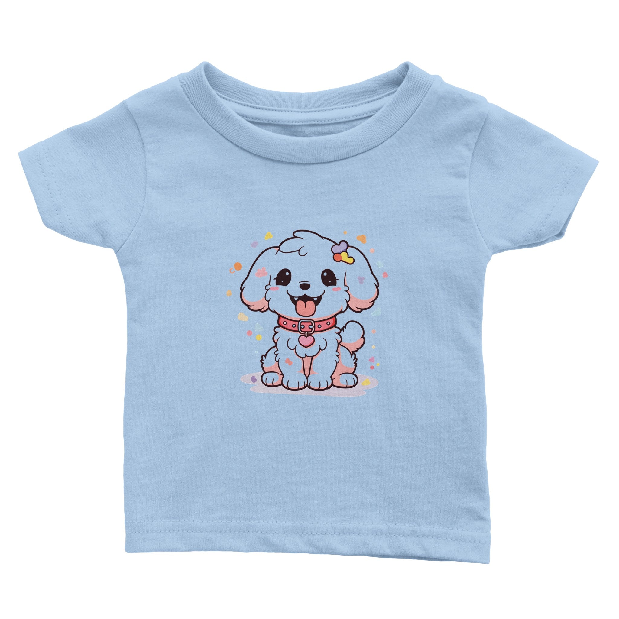 Cherry Blossom Cheer Pup Baby Crewneck T-shirt - Optimalprint