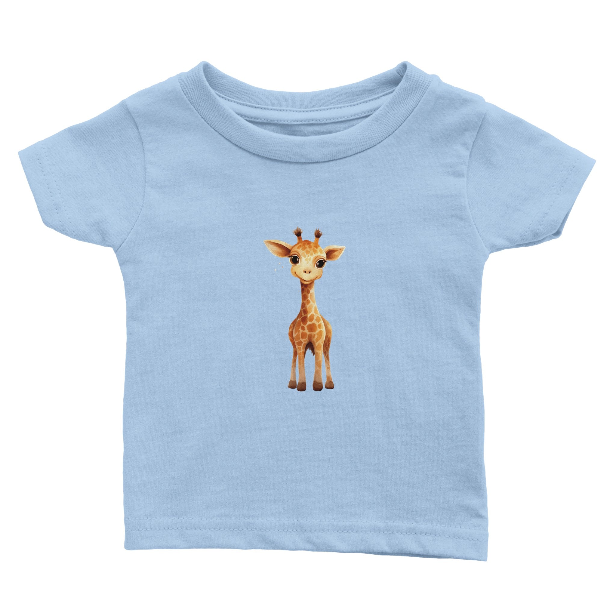 Gentle Eyed Giraffelet Baby Crewneck T-shirt - Optimalprint