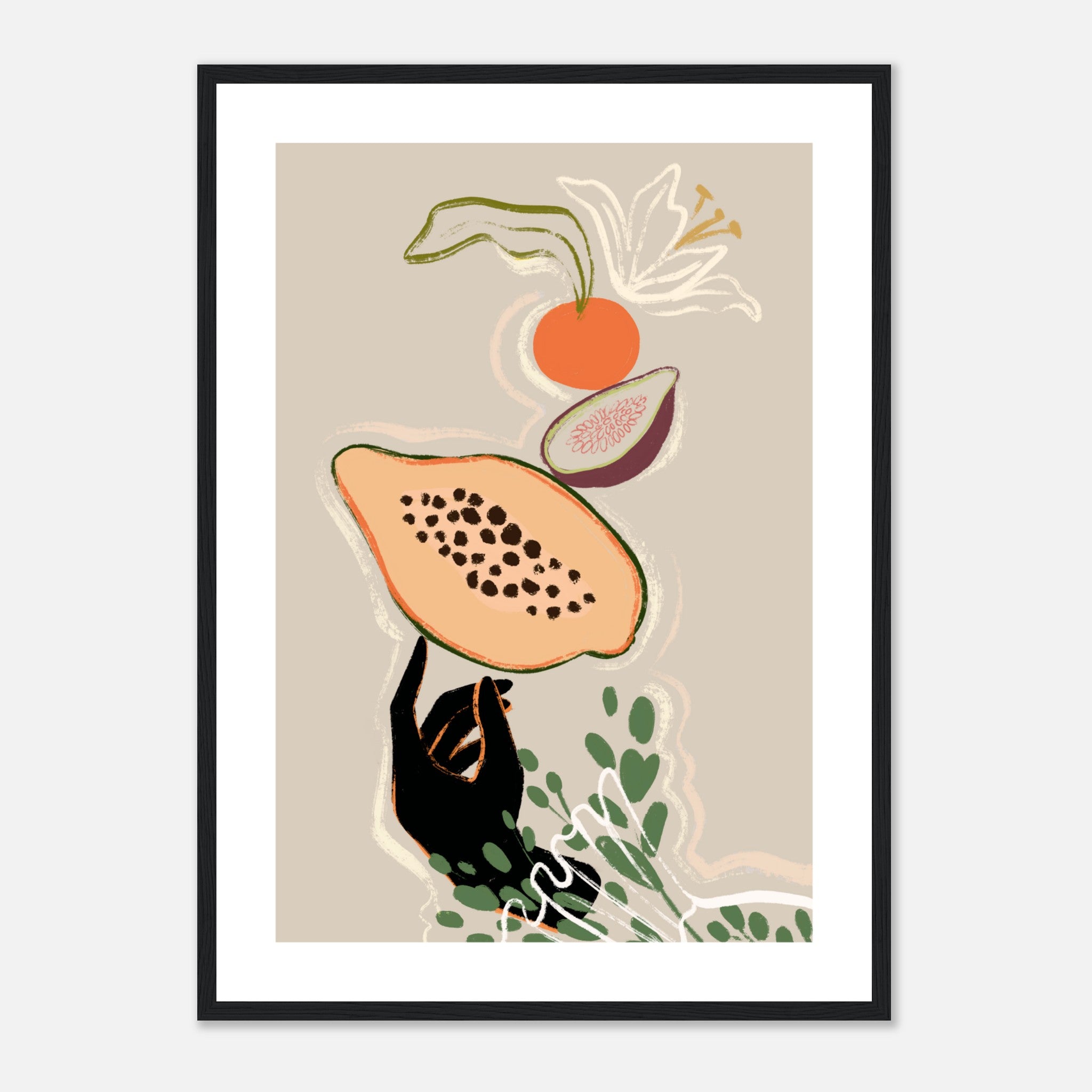 Balancing Fruits Poster