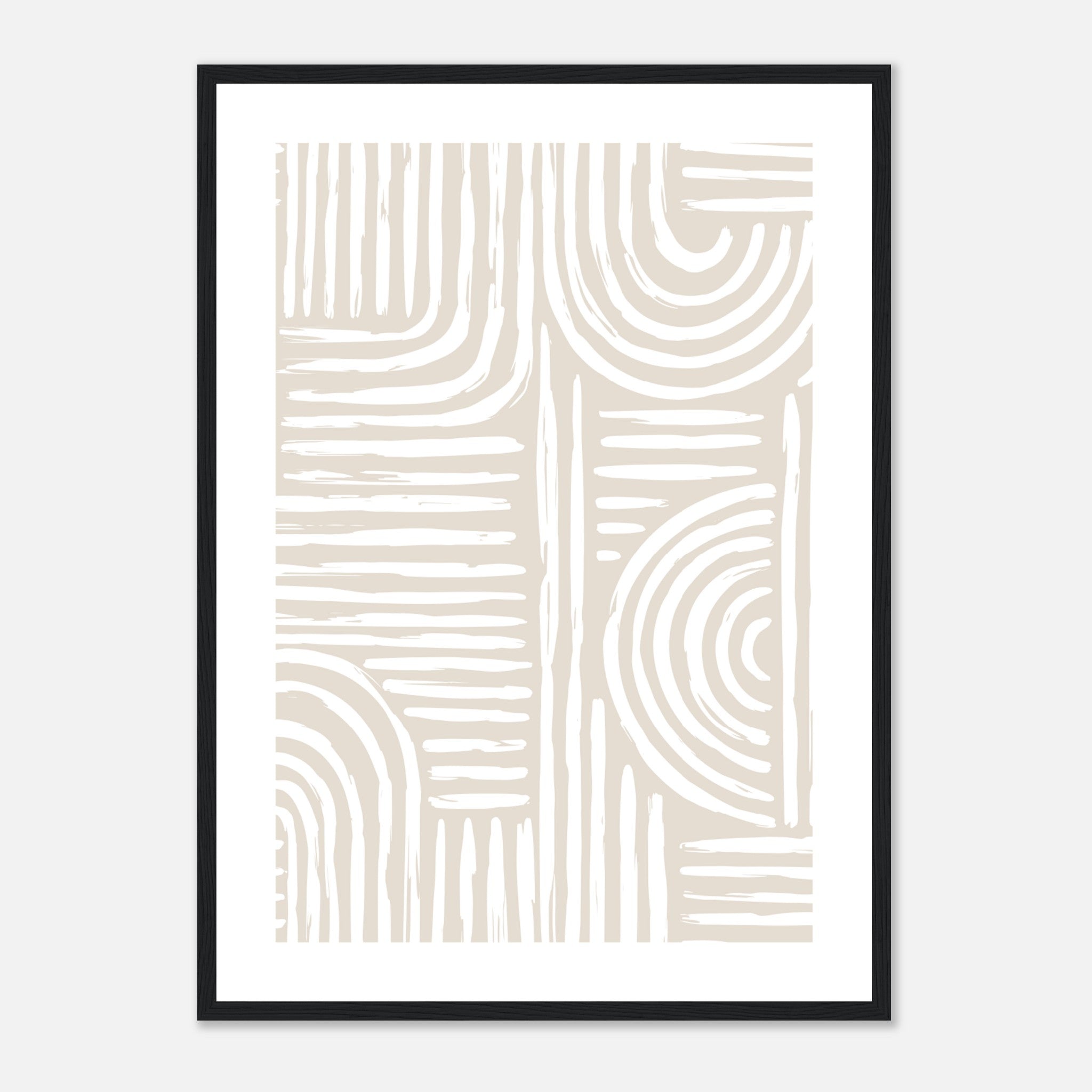 Contemporary Pattern In Nude Colors No.6 Poster