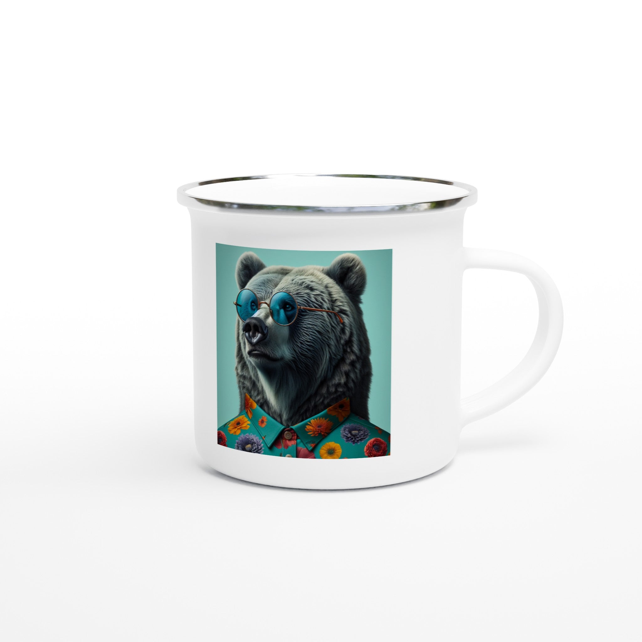Botanical Bear Vision Enamel Mug - Optimalprint
