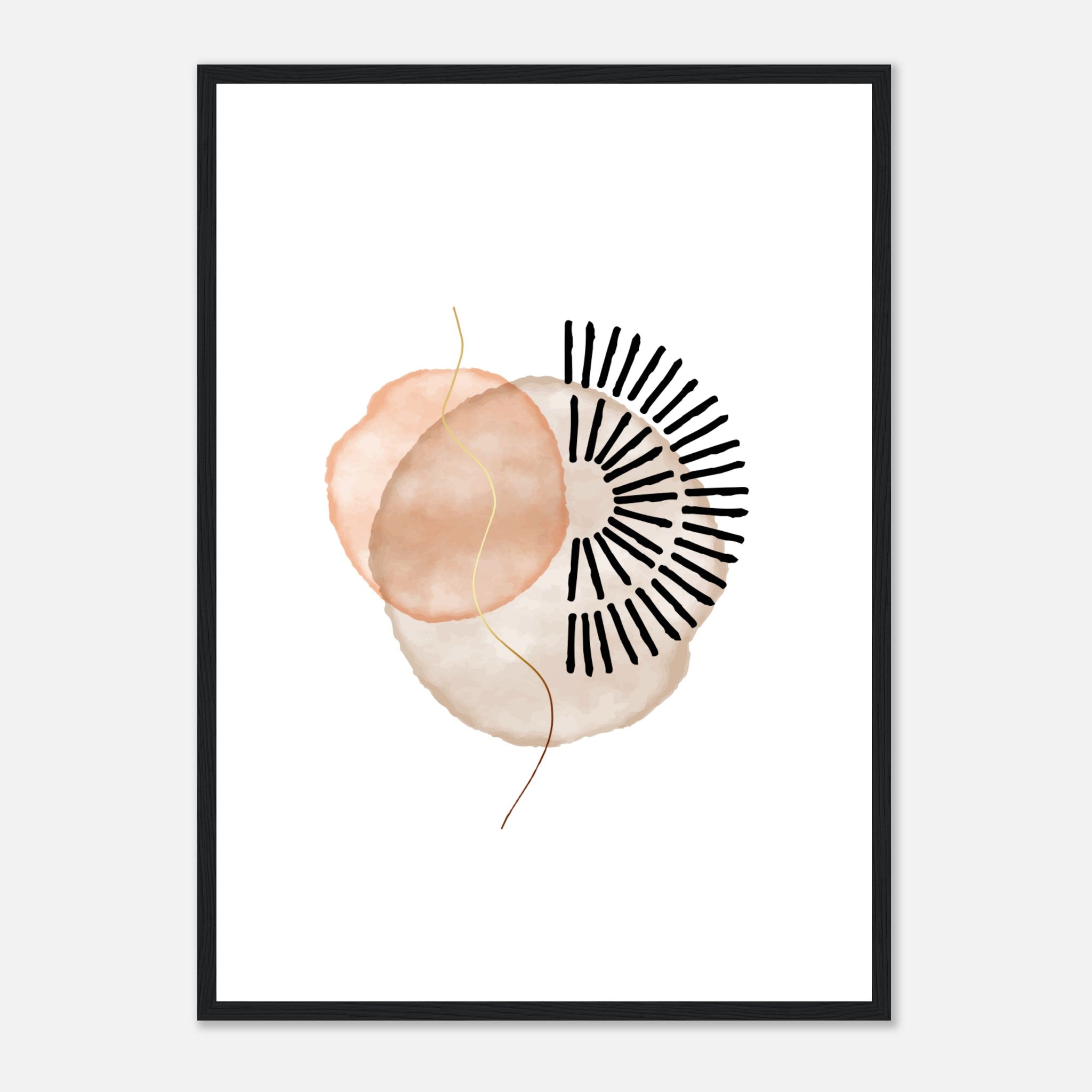 Abstract Watercolor Shapes Poster