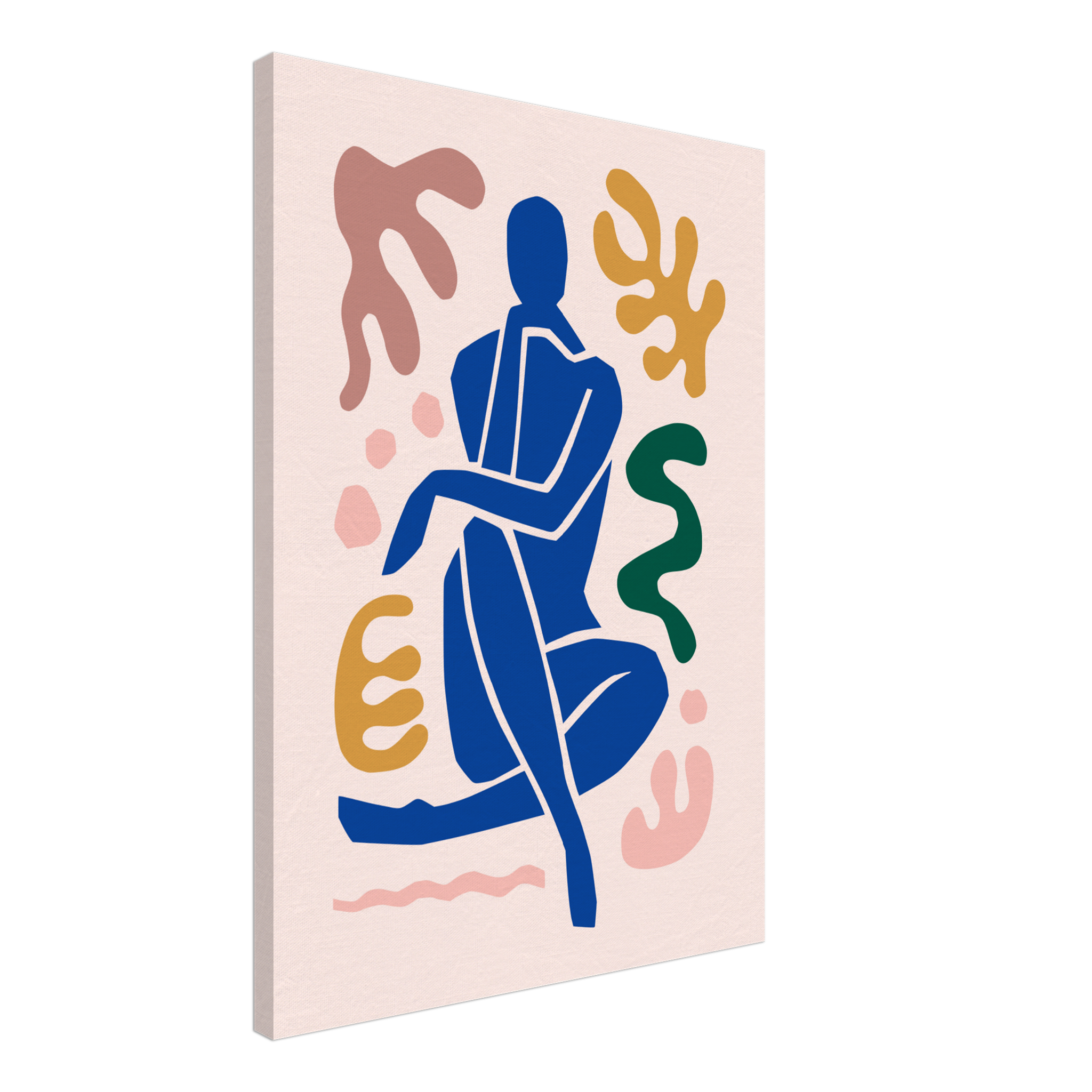 Matisse-inspired Abstract Female Figure Canvas