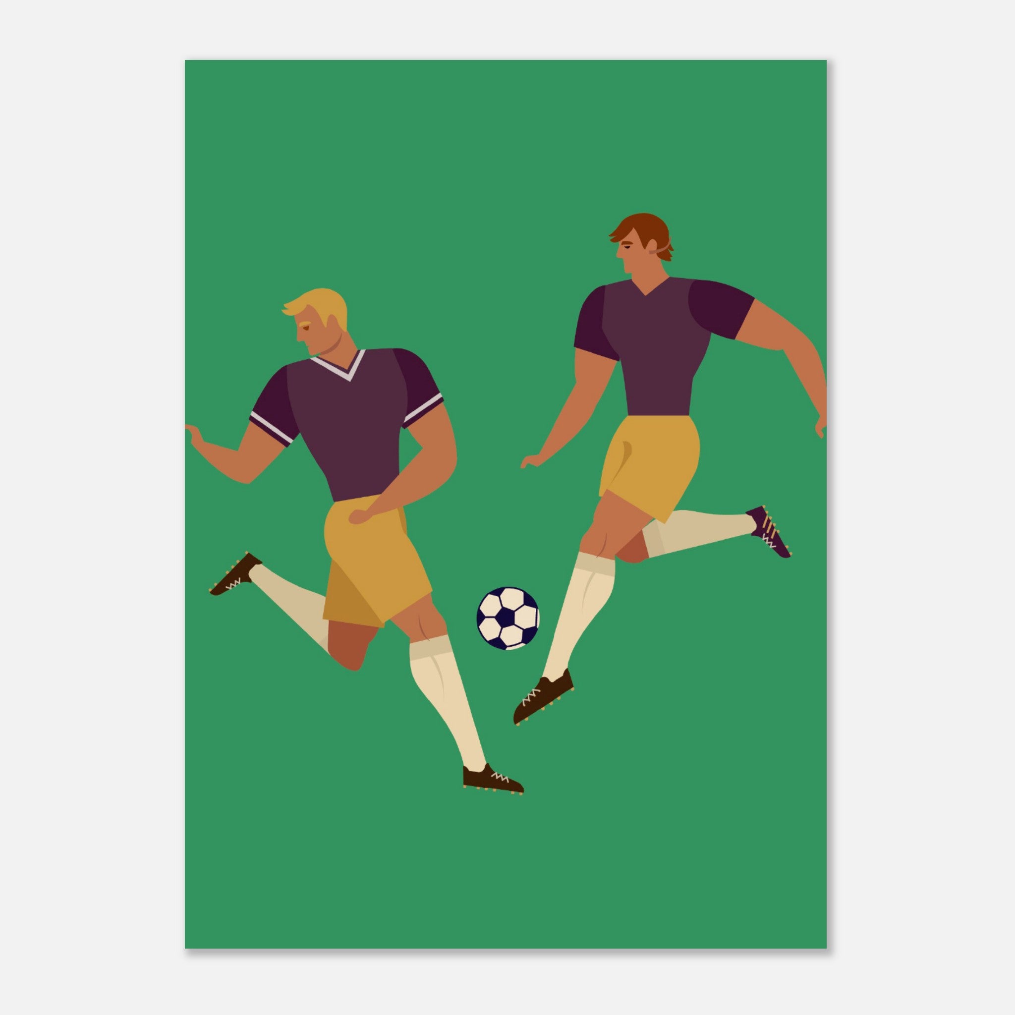 Football Soccer Player Illustration No.1 Poster
