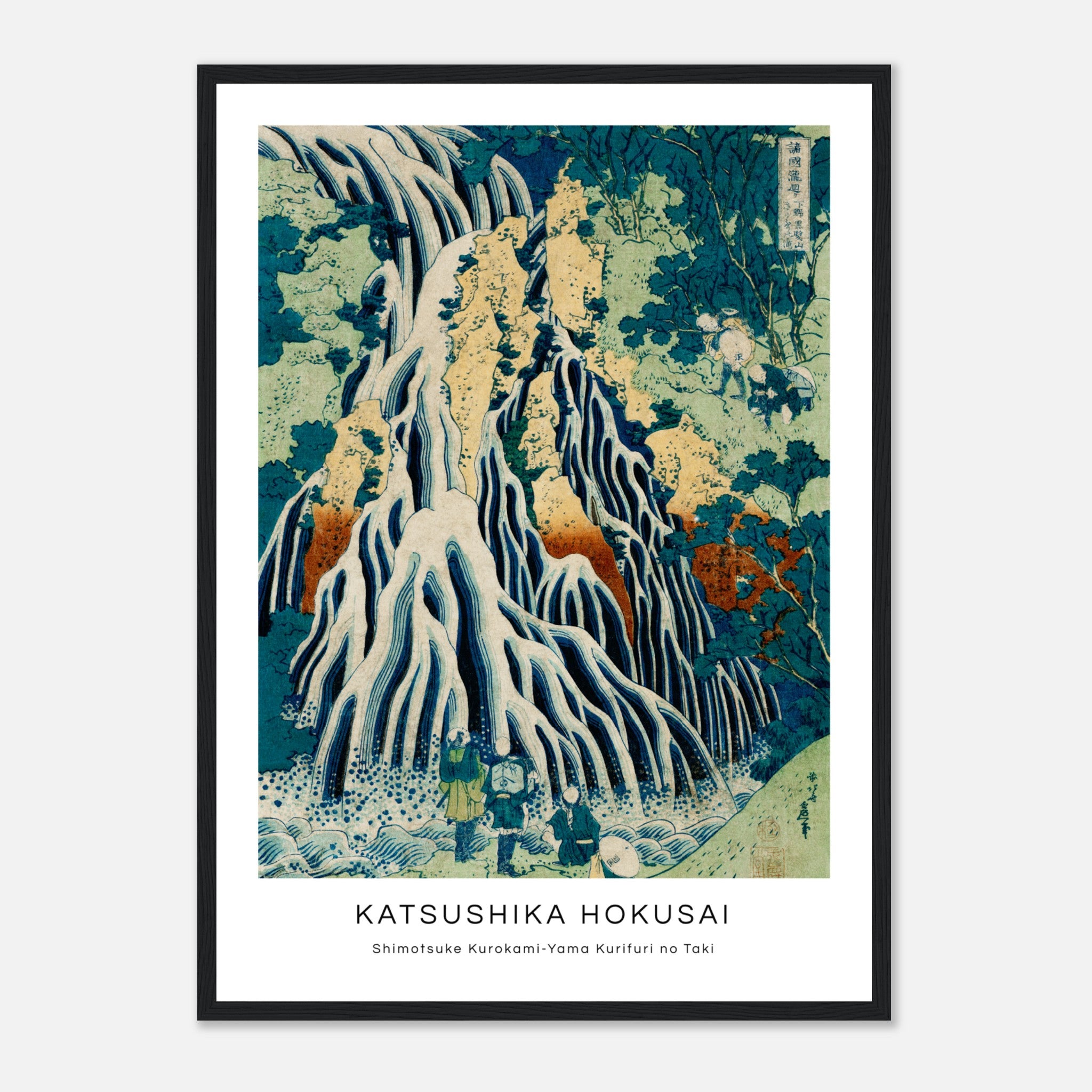 Hokusai - Kirifuri Waterfall At Kurokami Mountain Poster Poster