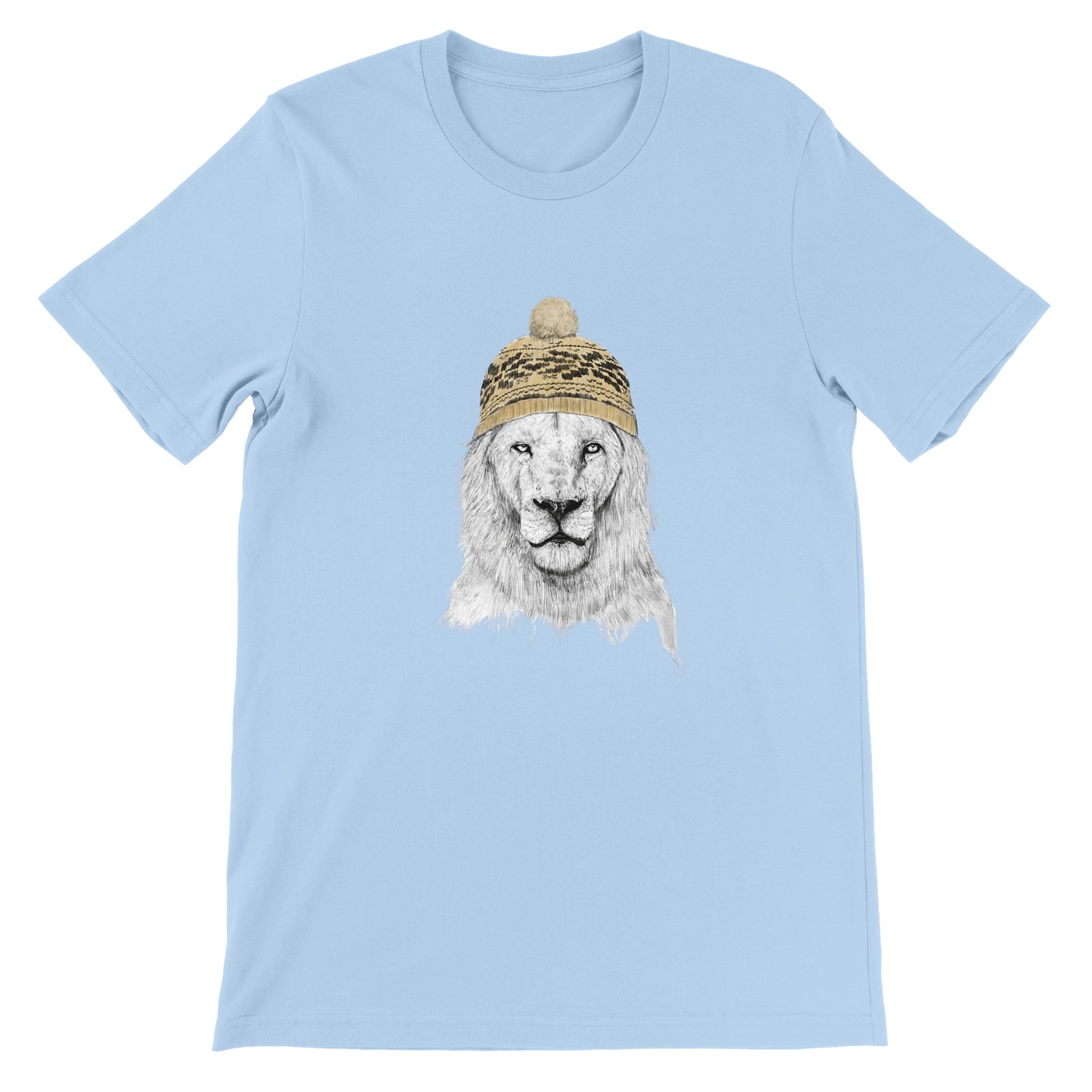 Winter Lion Crewneck T-shirt - Optimalprint