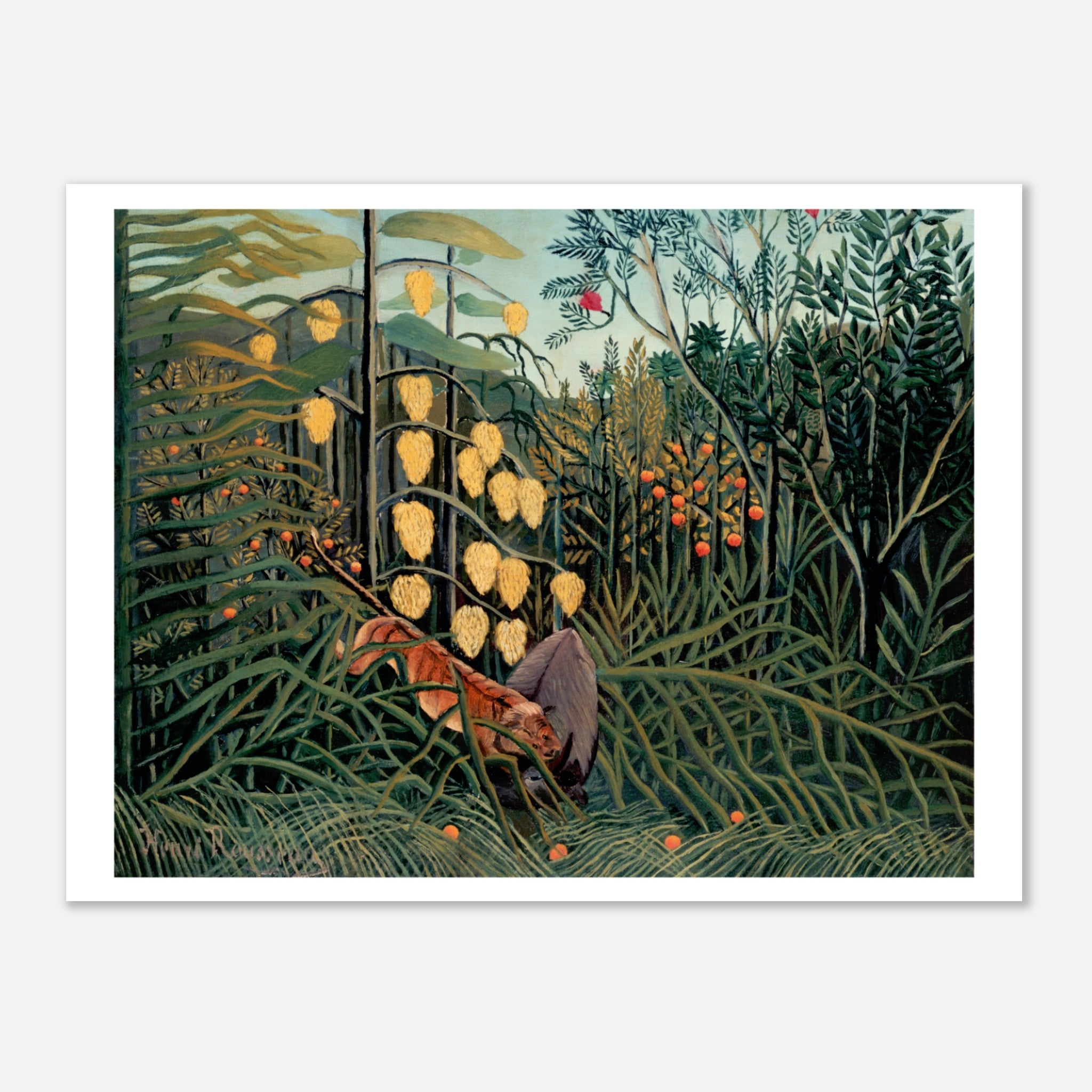 Henri Rousseau In a Tropical Forest Poster