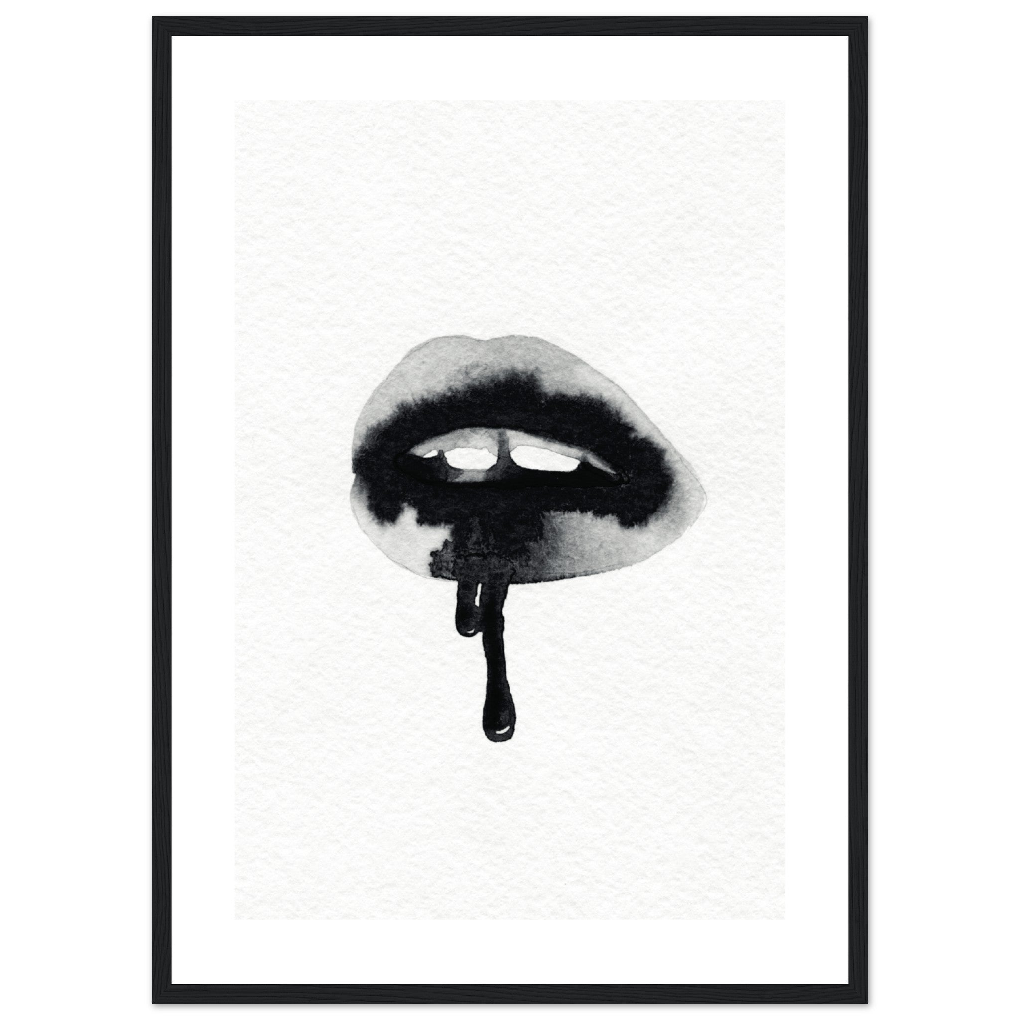 Watercolor Lips Poster